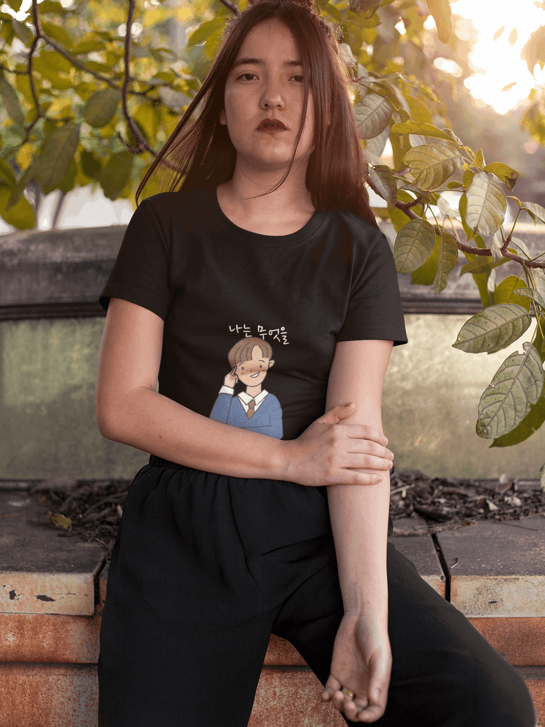 Boy Women's Round Neck Half Sleeve T-shirt - Lyssian