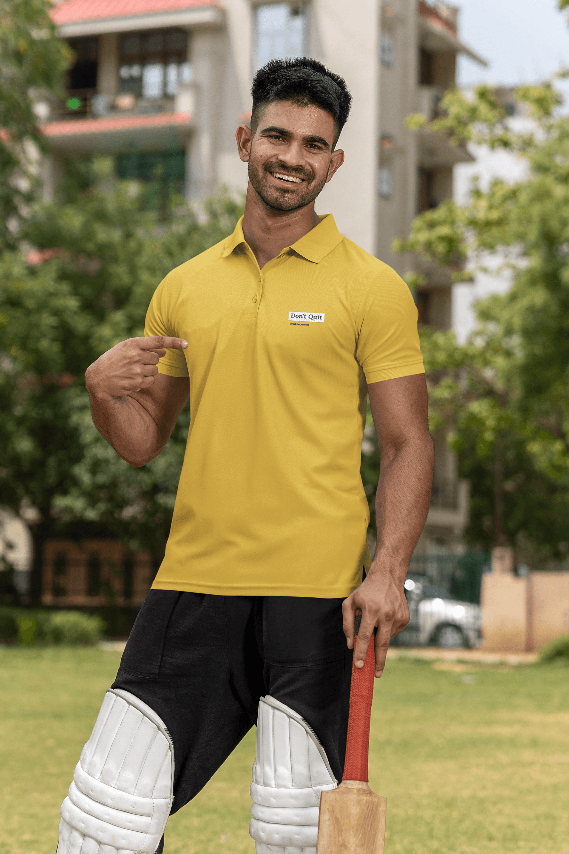 Don't Quit Men's Polo T-shirt - Lyssian