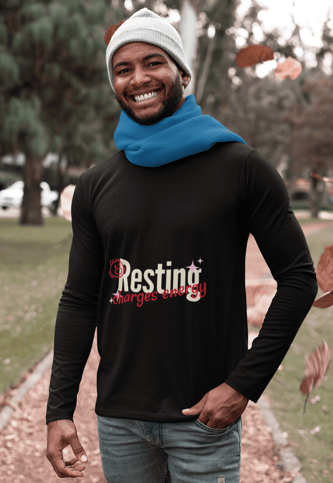 Charging Male Round Neck Full Sleeve T-shirt - Lyssian