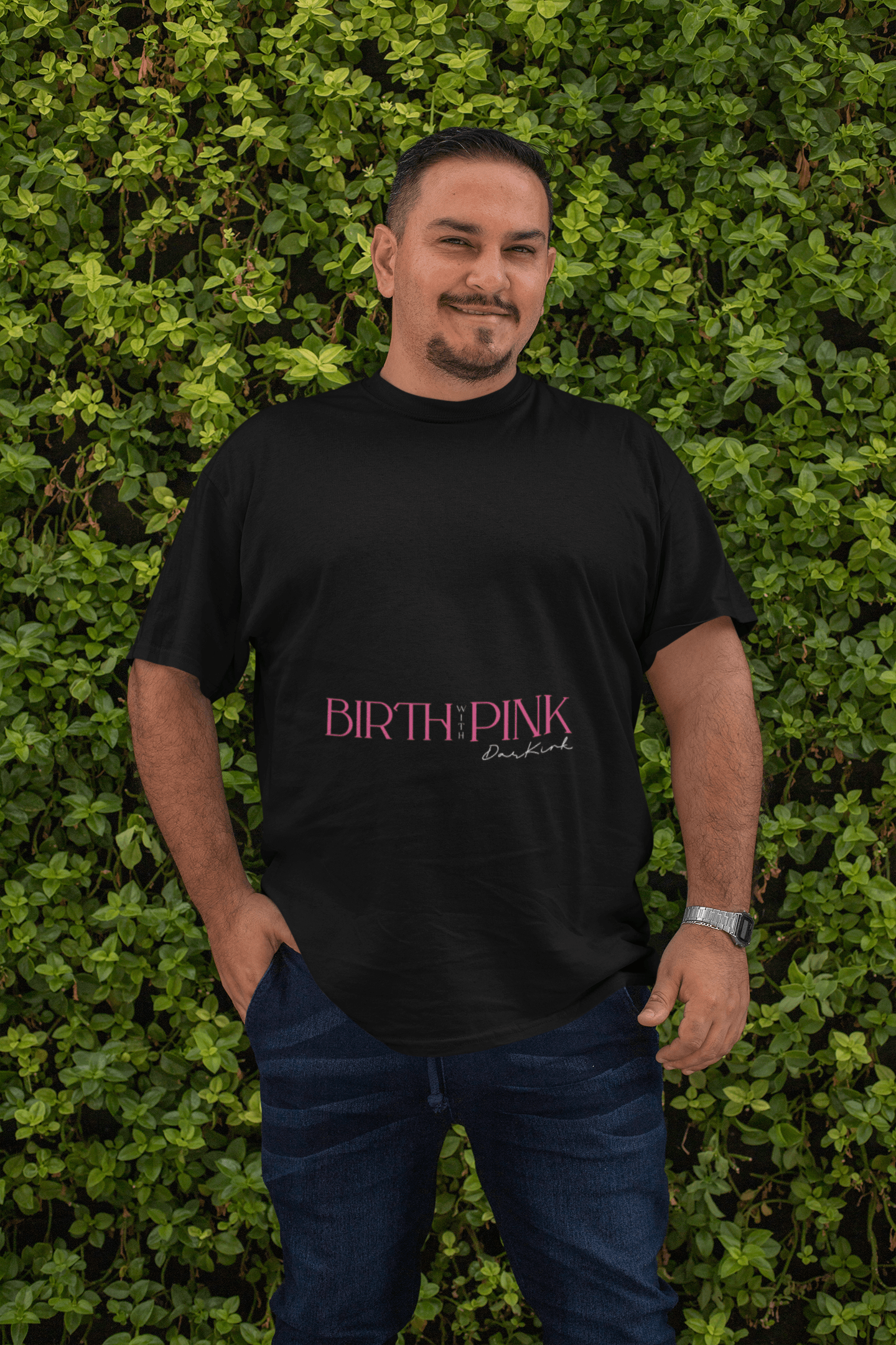 Birth Pink Men's Plus Size T-shirt - Lyssian