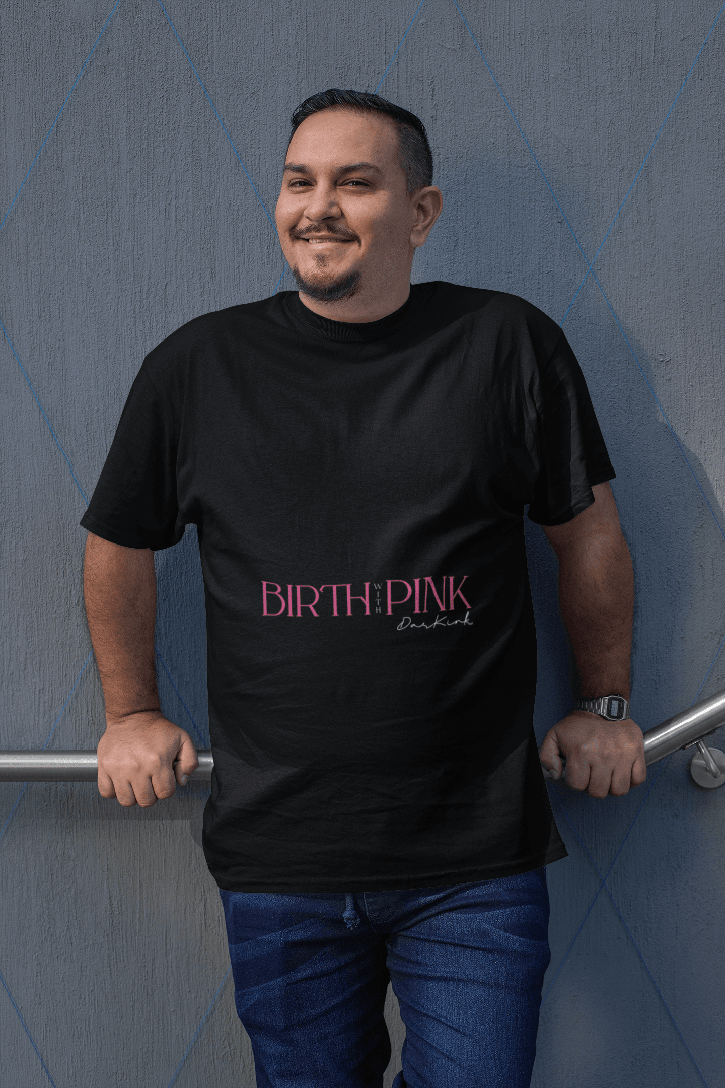 Birth Pink Men's Plus Size T-shirt - Lyssian