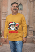 Cheers Santa Men's Sweatshirt - Lyssian