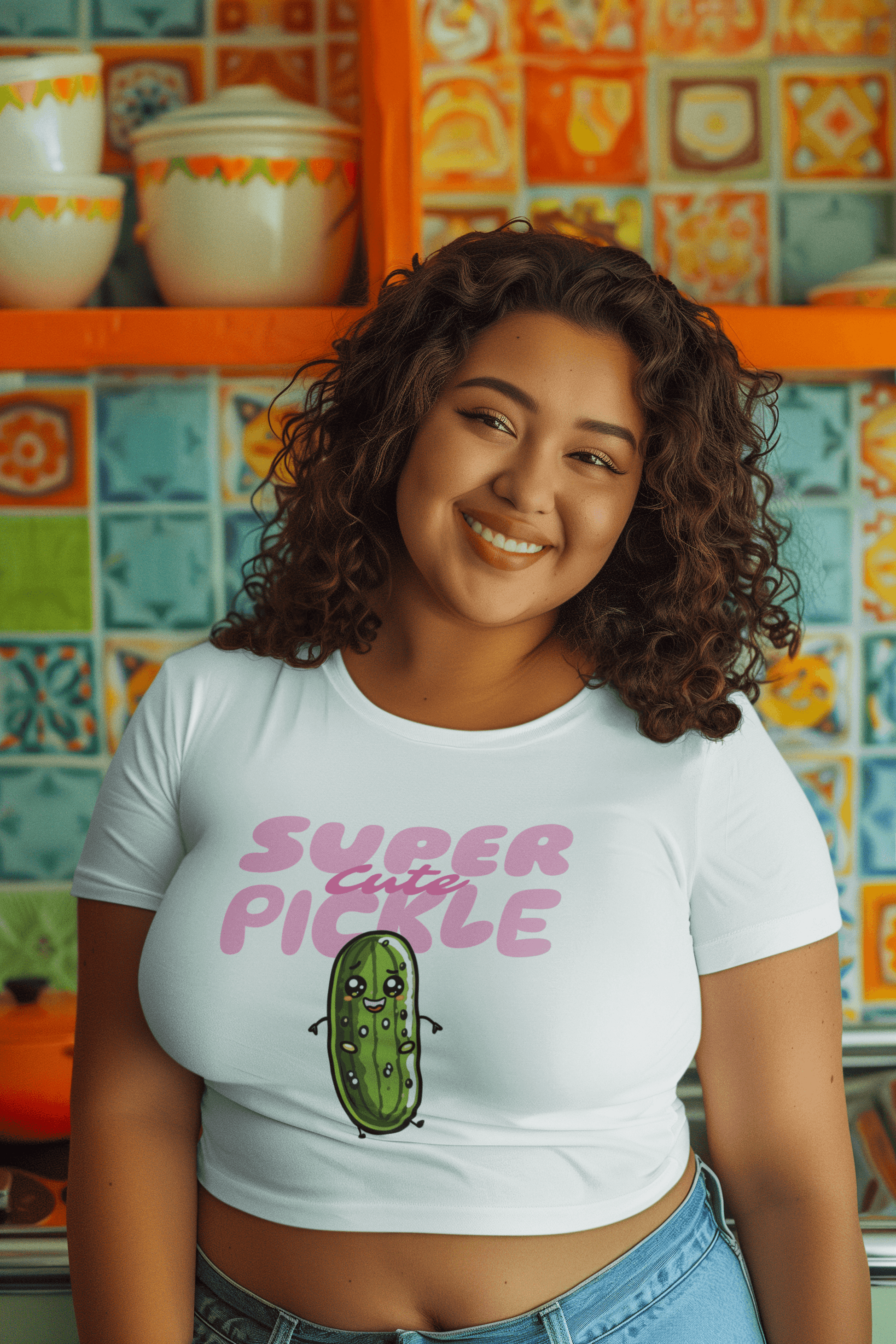 Cute Pickle Women's Crop Top - Lyssian