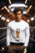 Drink Beer Male Round Neck Full Sleeve T-shirt - Lyssian