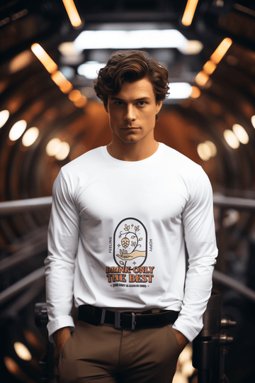 The Best Male Round Neck Full Sleeve T-shirt - Lyssian