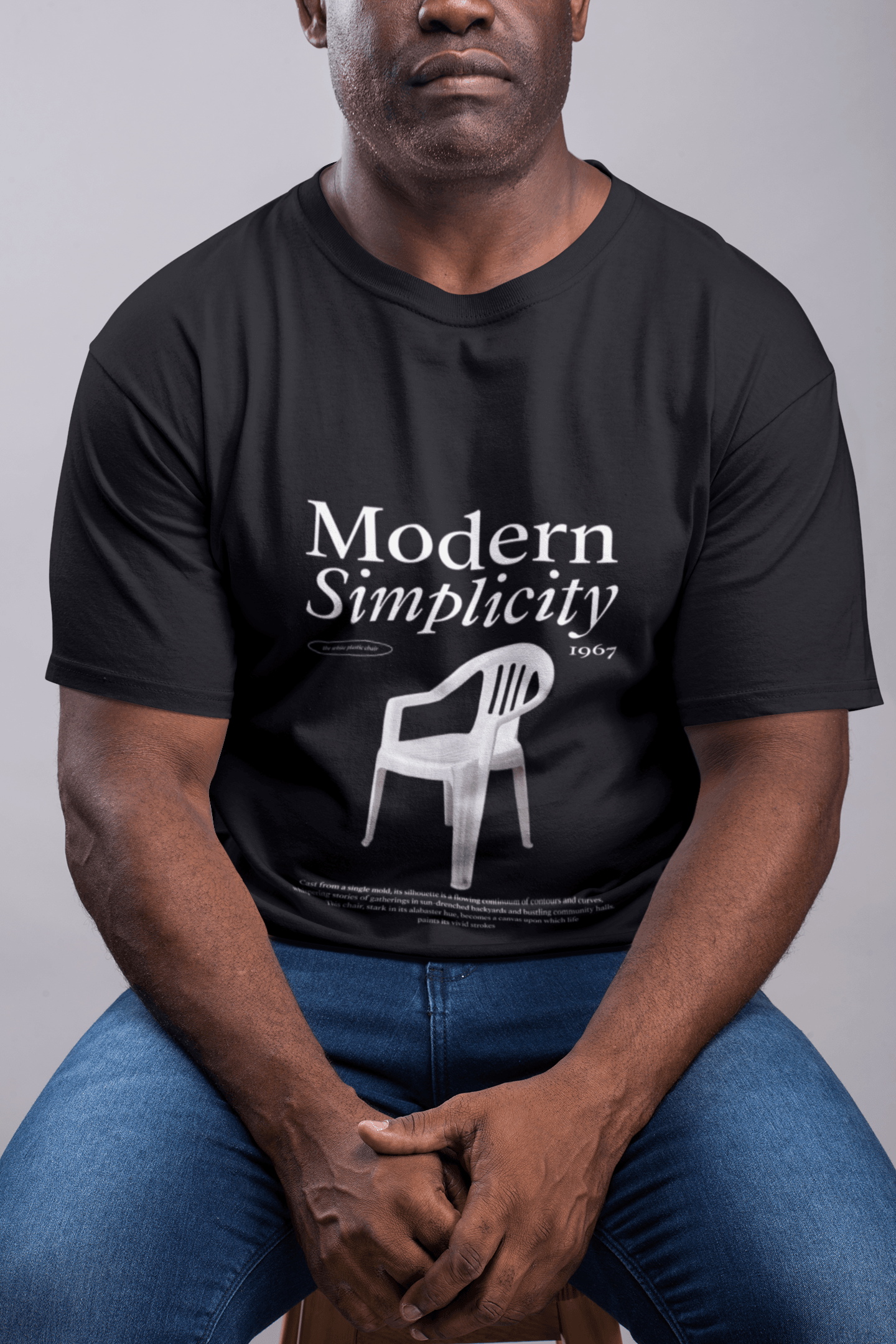 Modern Simplicity Men's Round Neck Half Sleeve T-shirt - Lyssian