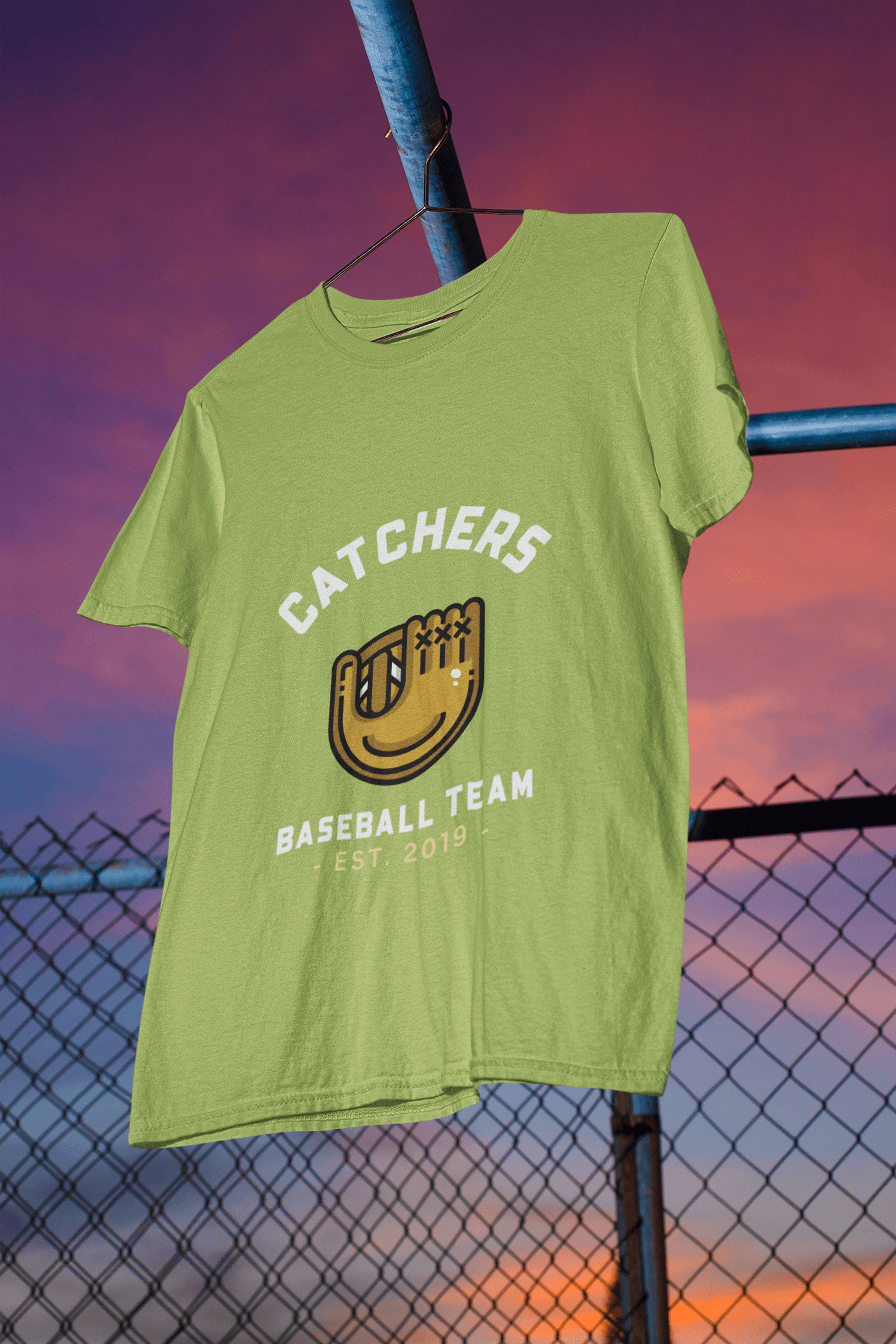 Catchers Male Round Neck Half Sleeve T-shirt - Lyssian