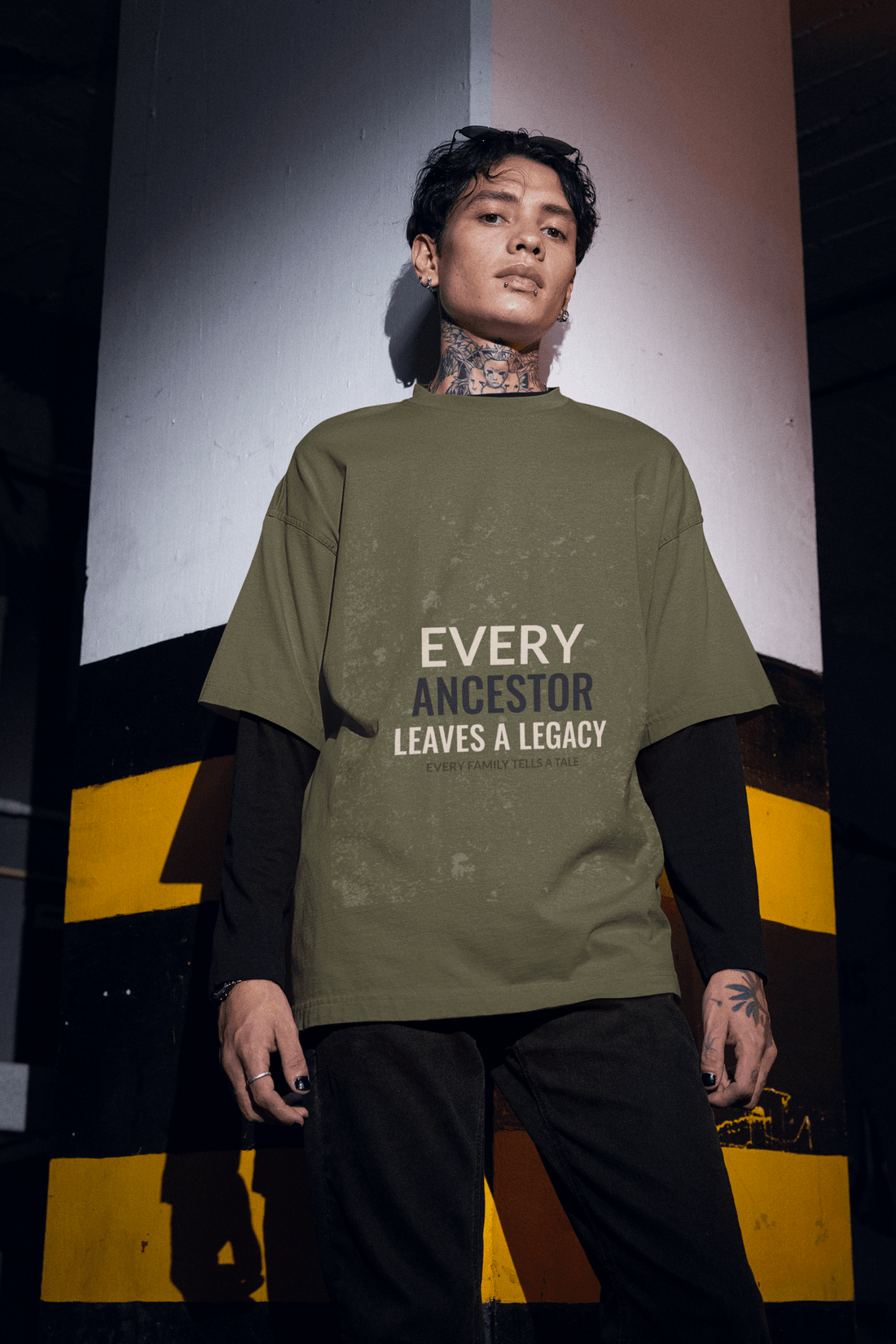 Ancestor Men's Oversized T-shirt - Lyssian