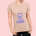 Binged All Weekend Women's Round Neck Half Sleeve T-shirt - Lyssian