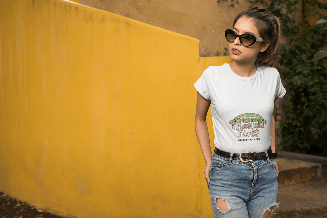Delulu Hues Women's Round Neck Half Sleeve T-shirt - Lyssian