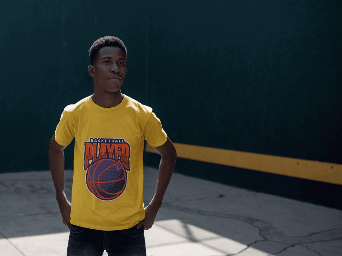 Basketball Player Male Round Neck Half Sleeve - Lyssian