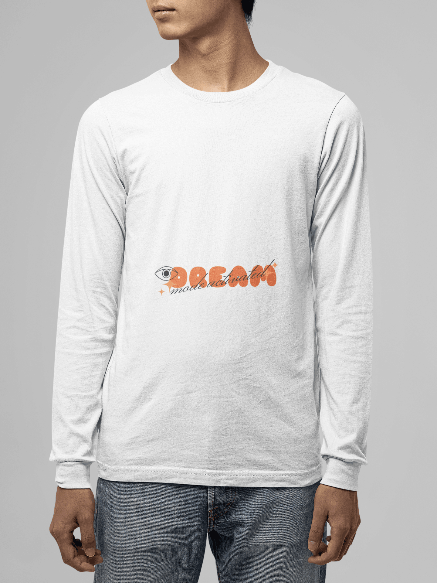 Dream Male Round Neck Full Sleeve T-shirt - Lyssian