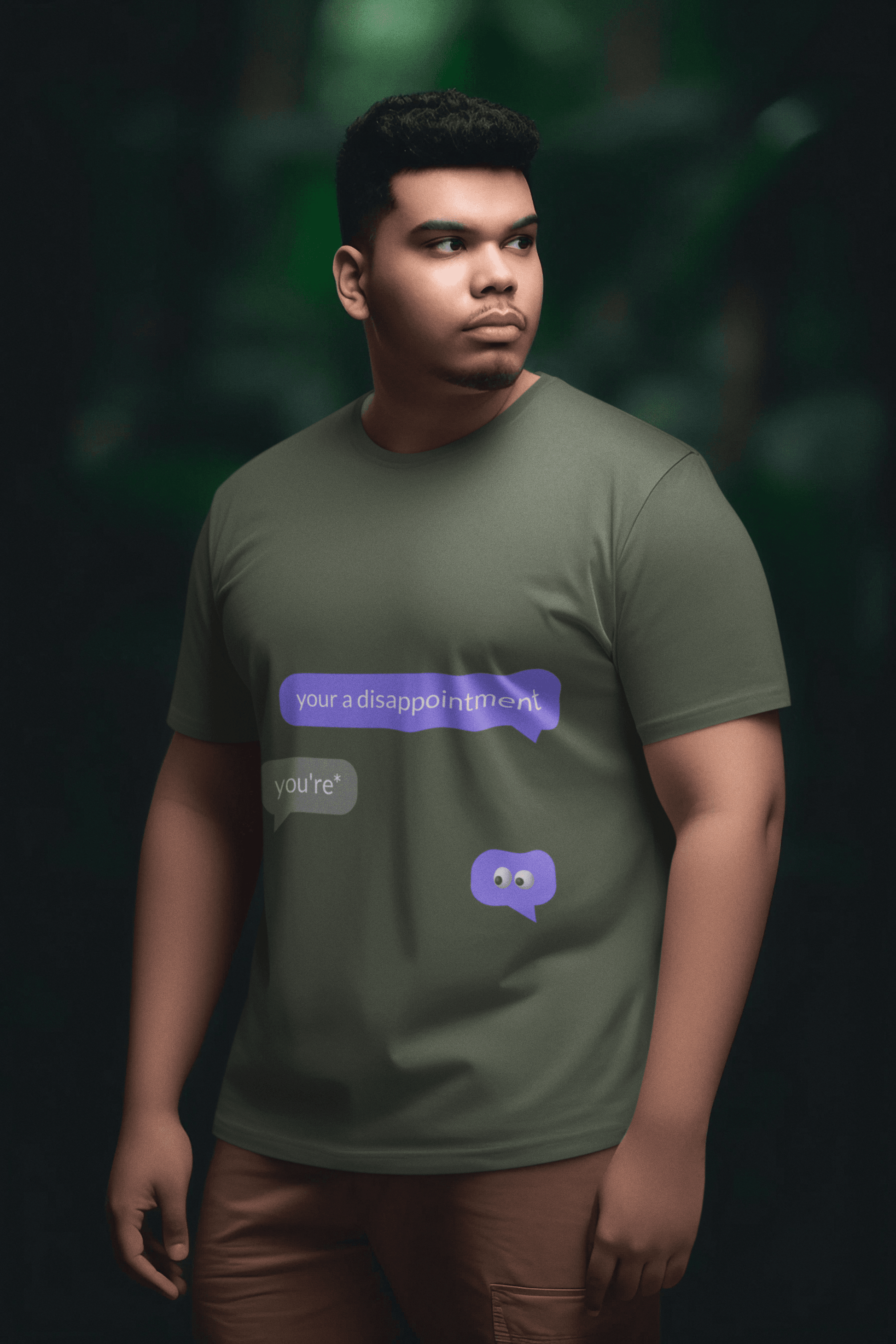 Disappointment Men's Plus Size T-shirt - Lyssian