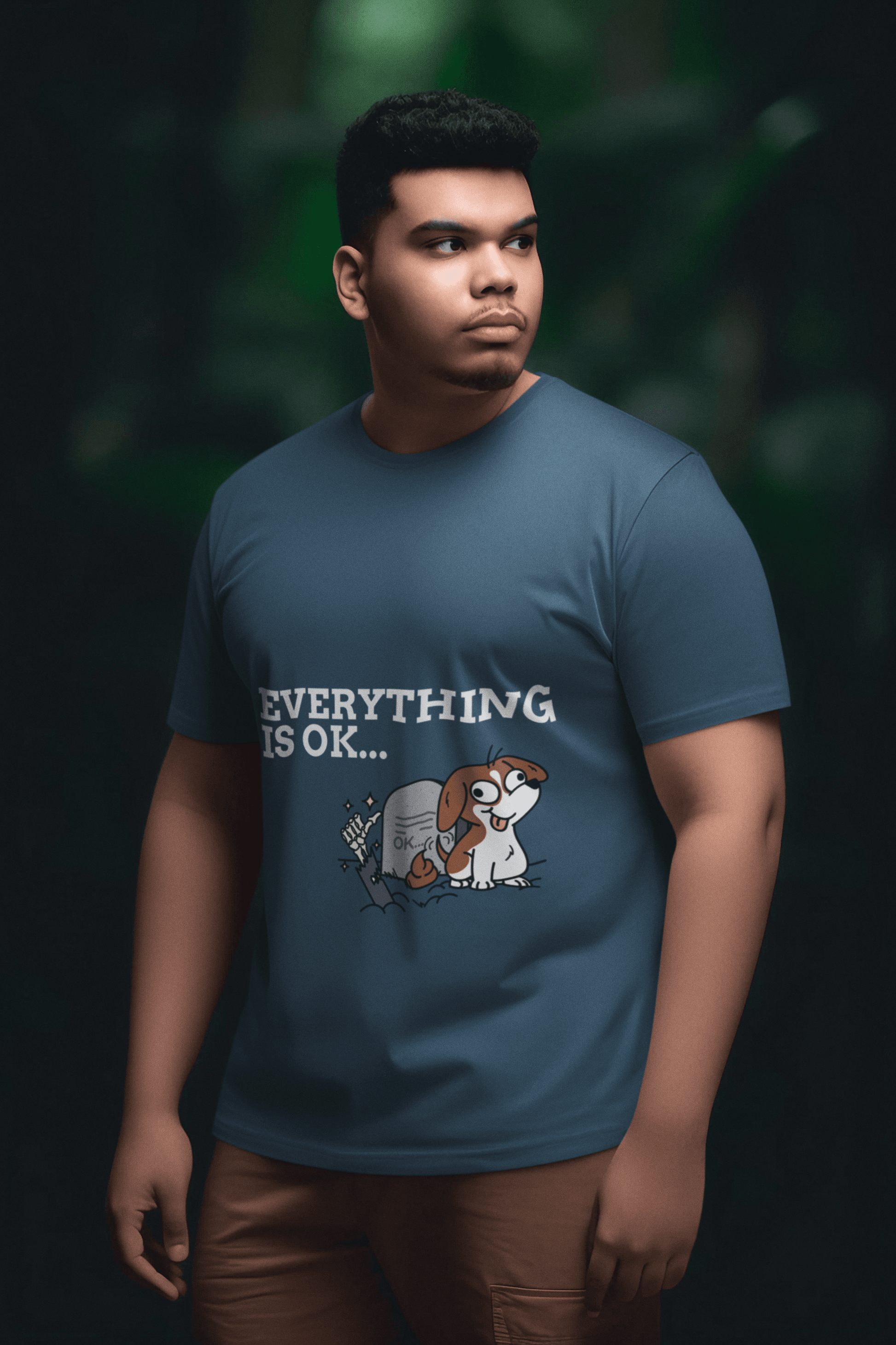 All Okay Men's Plus Size T-shirt - Lyssian