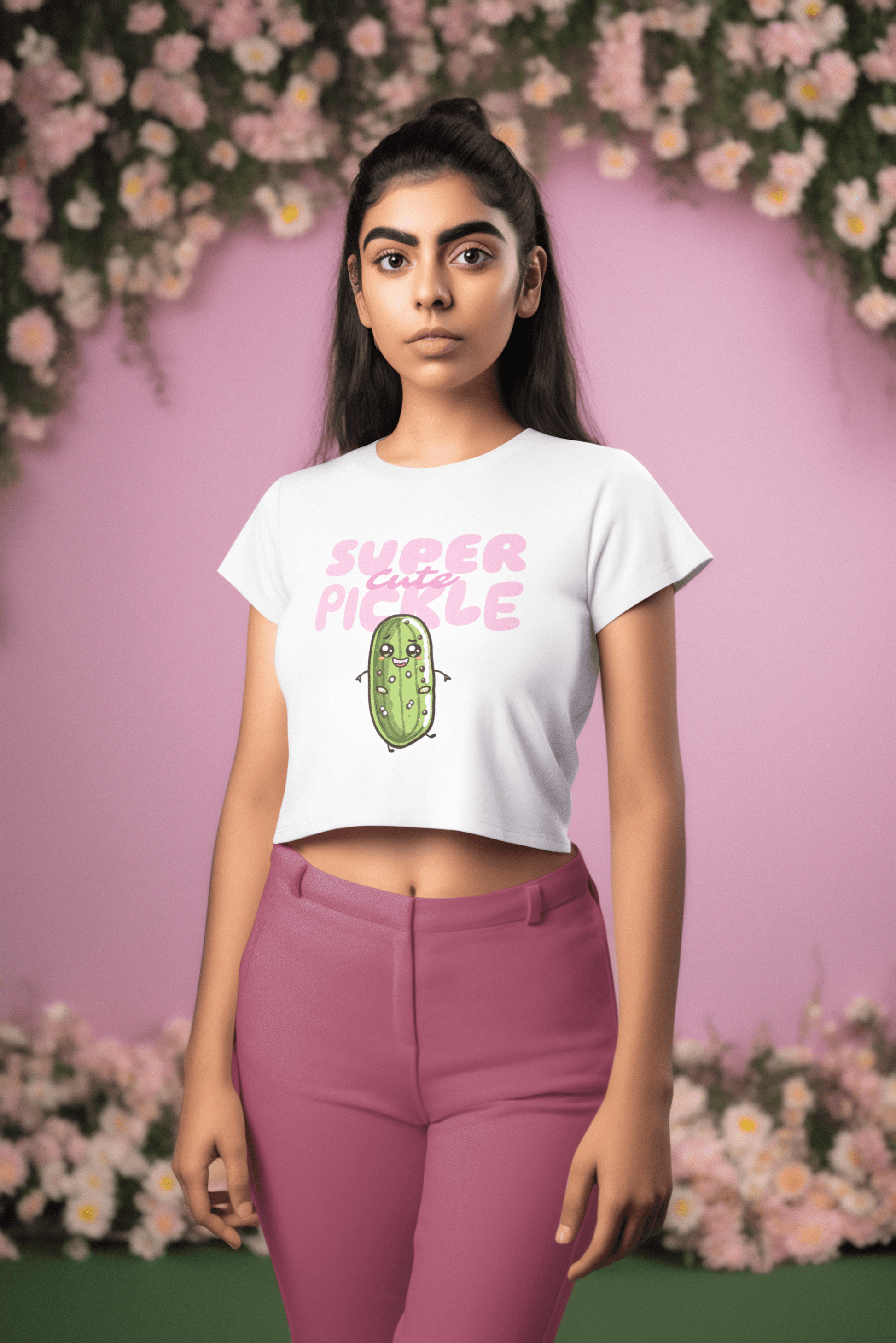 Cute Pickle Women's Crop Top - Lyssian