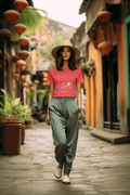 Drama Lover Women's Round Neck Half Sleeve T-shirt - Lyssian