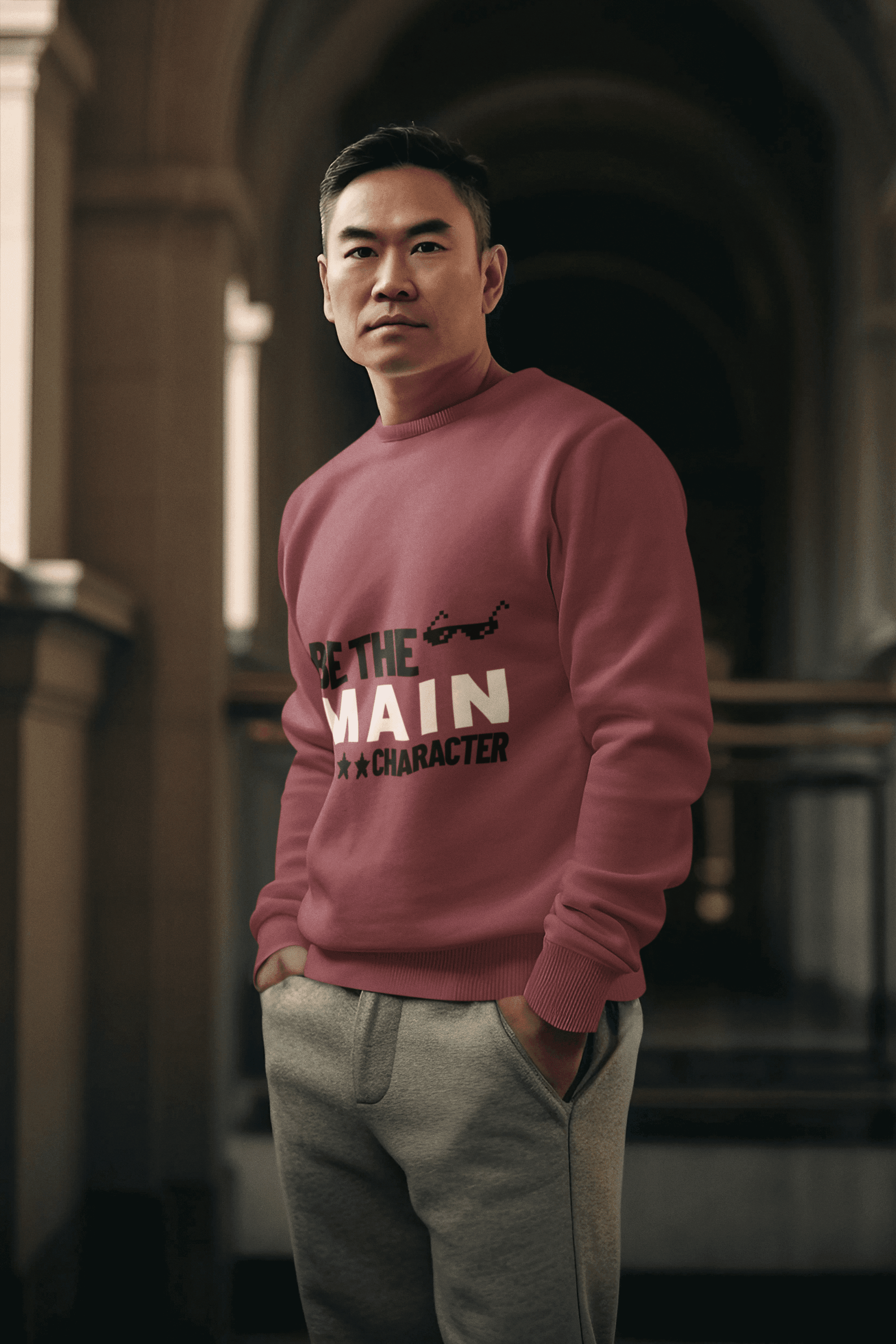 Be Main Character Men's Sweatshirt - Lyssian