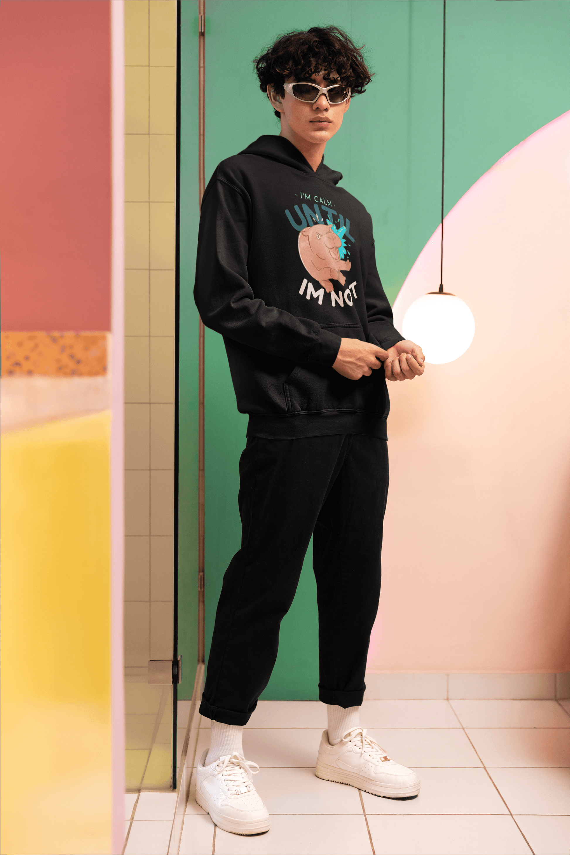 Calm Until Not Men's Hoodie - Lyssian