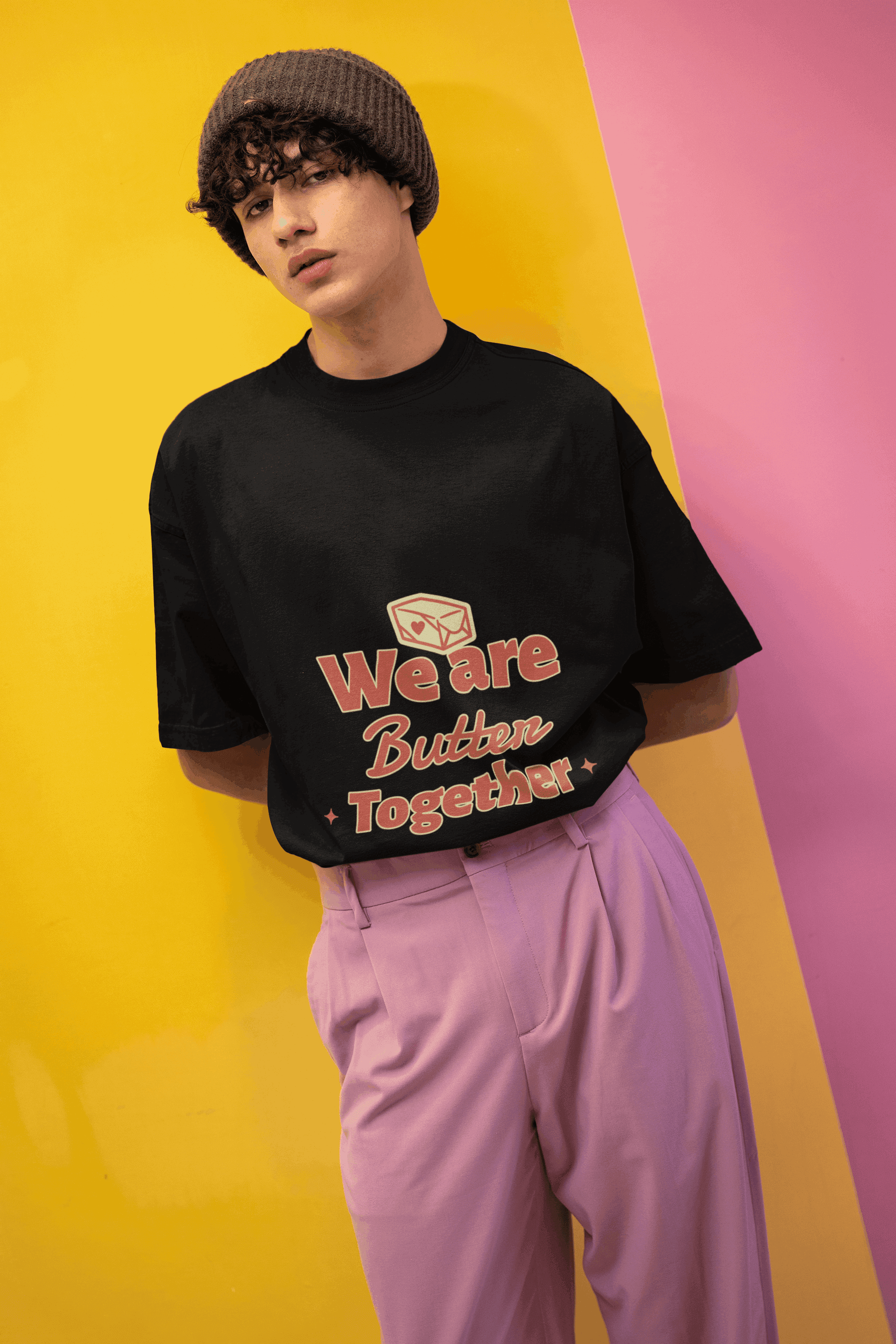 Butter Together Men's Oversized T-shirt - Lyssian