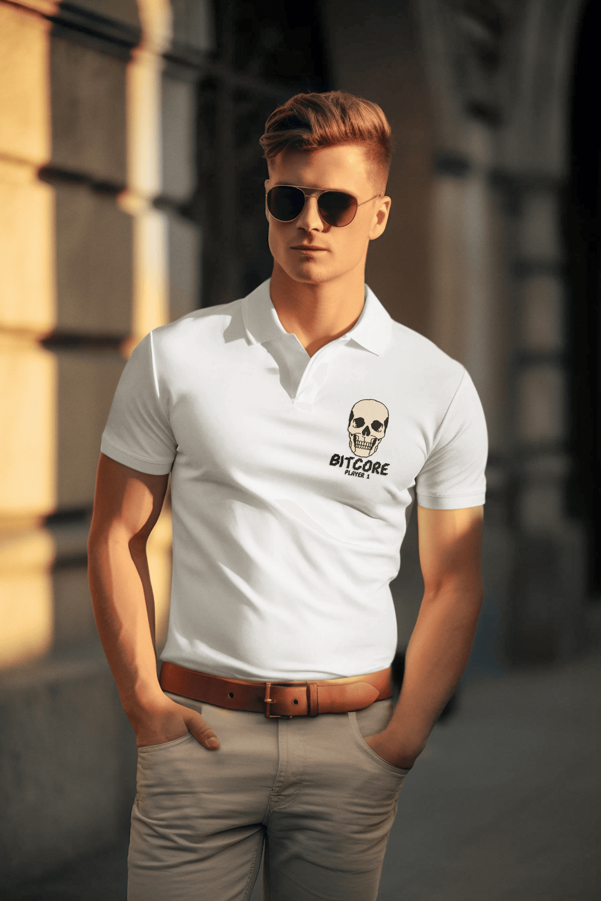 Bitcore Men's Polo T-shirt - Lyssian