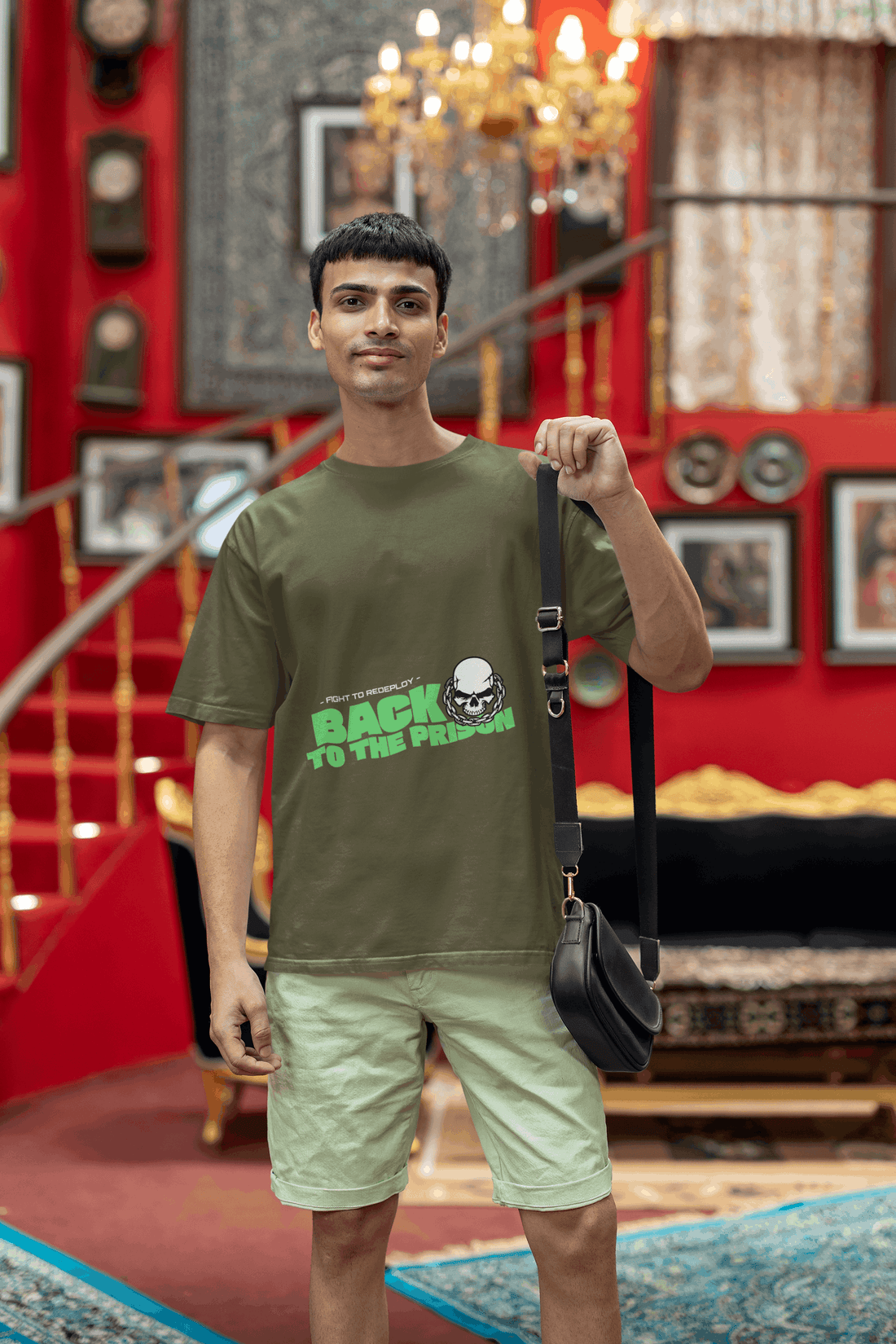 Back to Prison Men's Oversized T-shirt - Lyssian