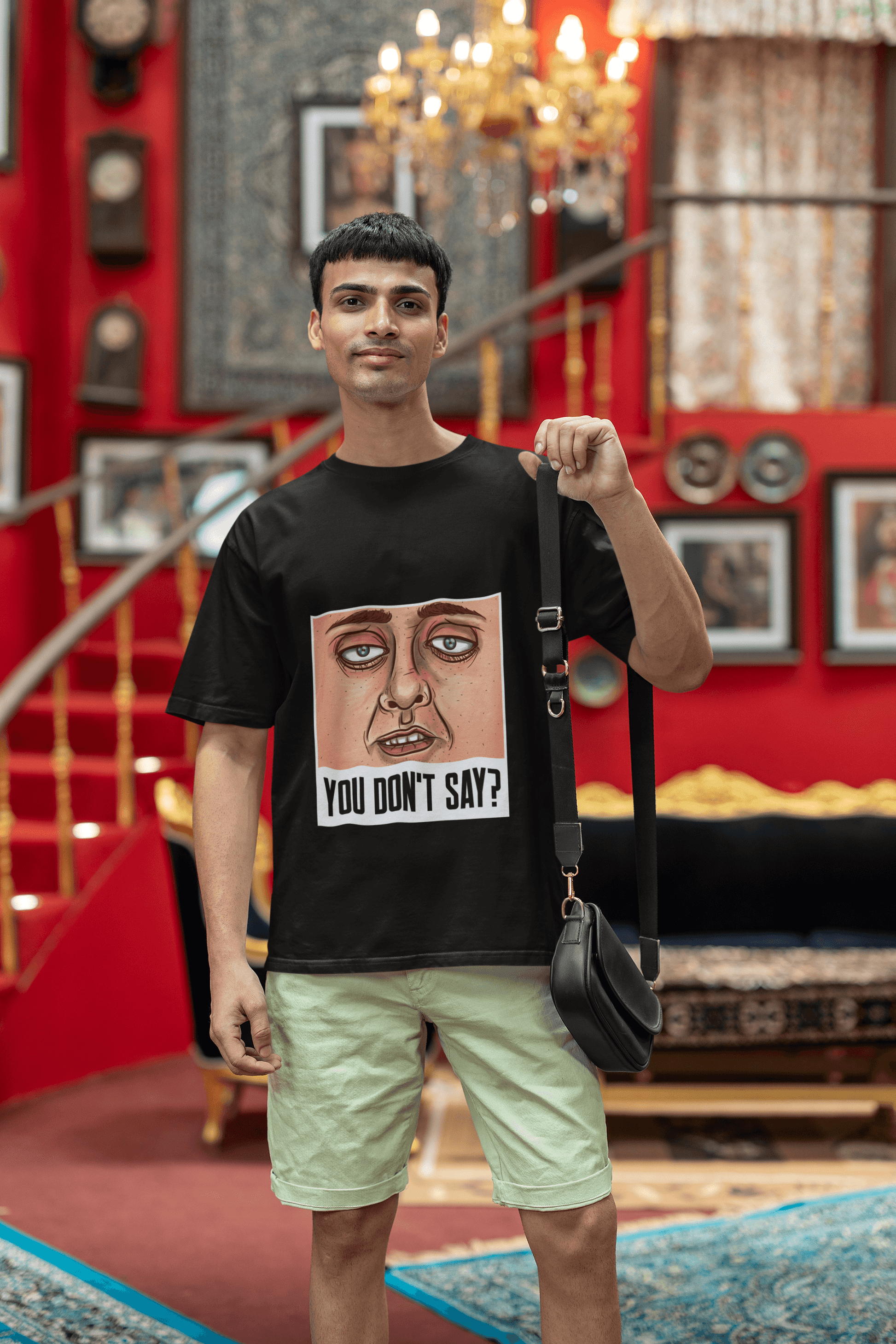Don't Say Men's Oversized T-shirt - Lyssian