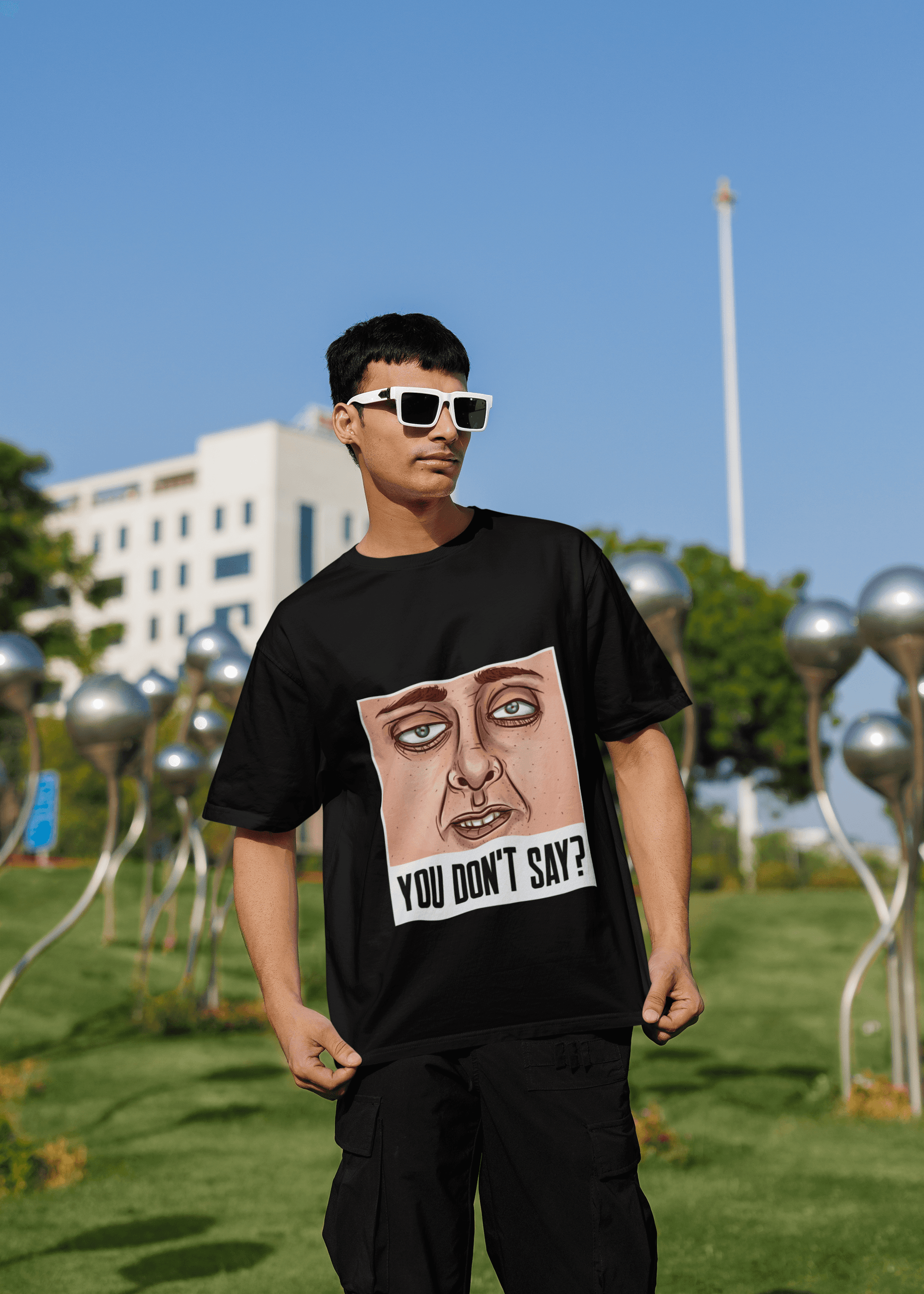 Don't Say Men's Oversized T-shirt - Lyssian