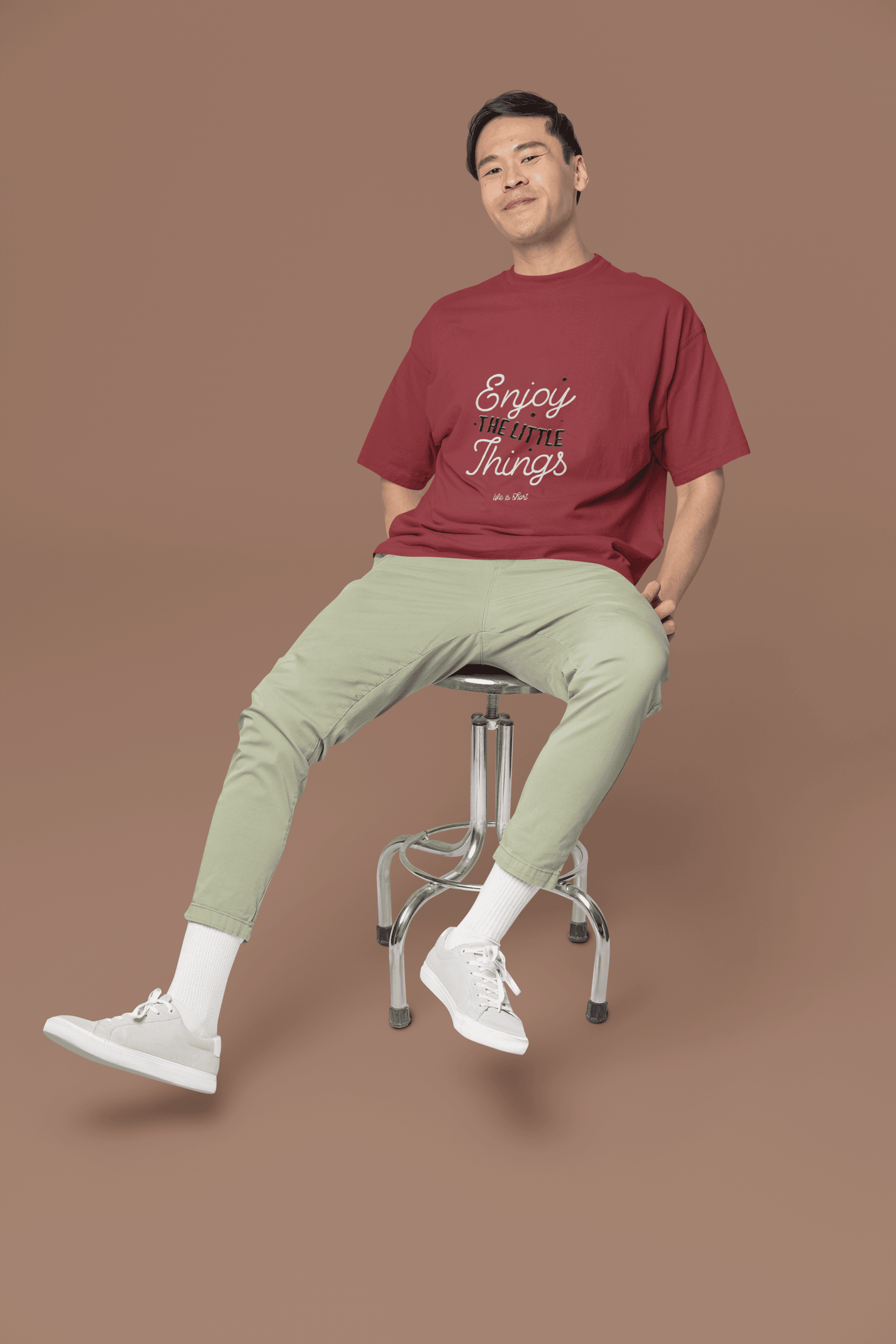Enjoy Things Men's Oversized T-shirt - Lyssian