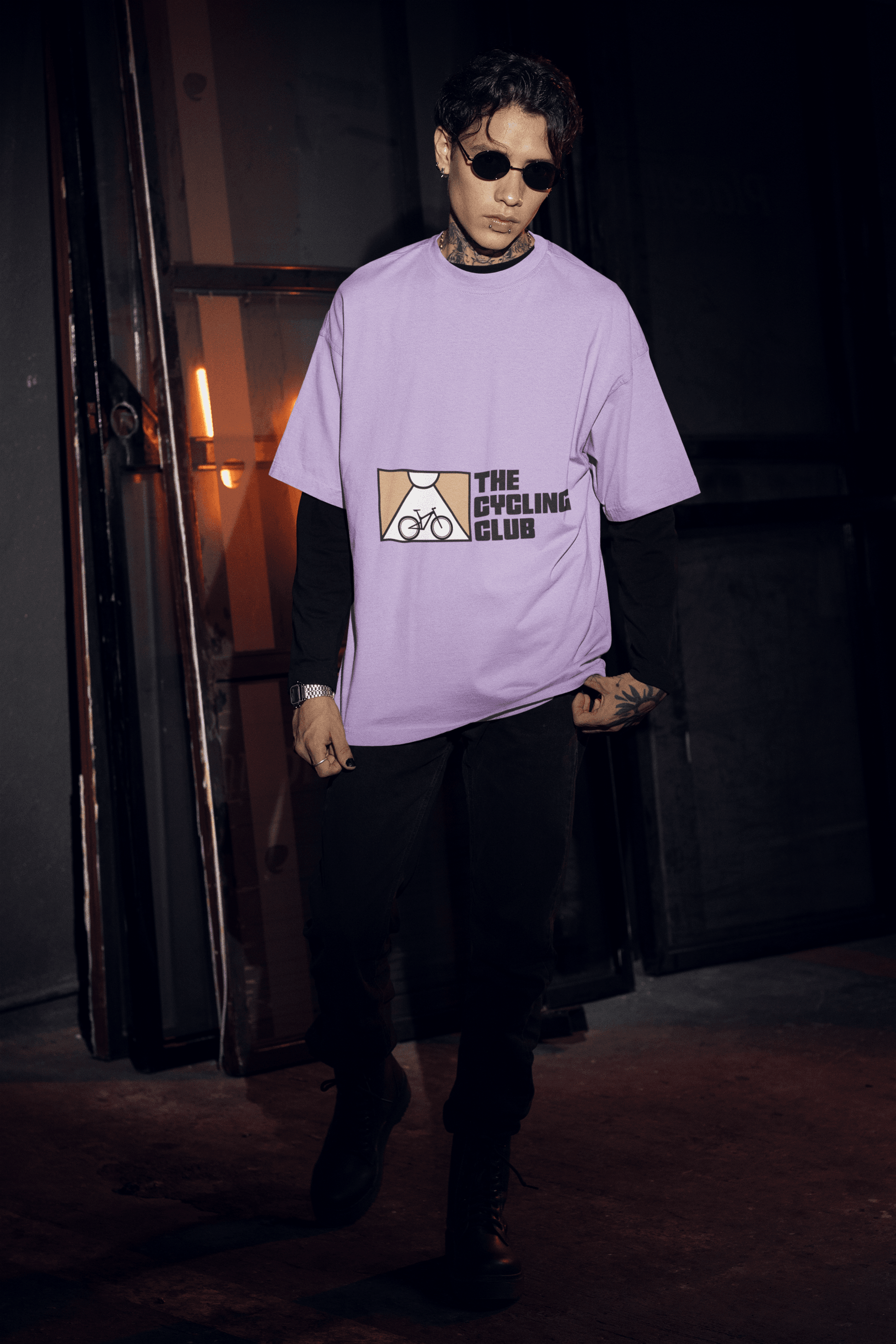 Cycling Club Men's Oversized T-shirt - Lyssian