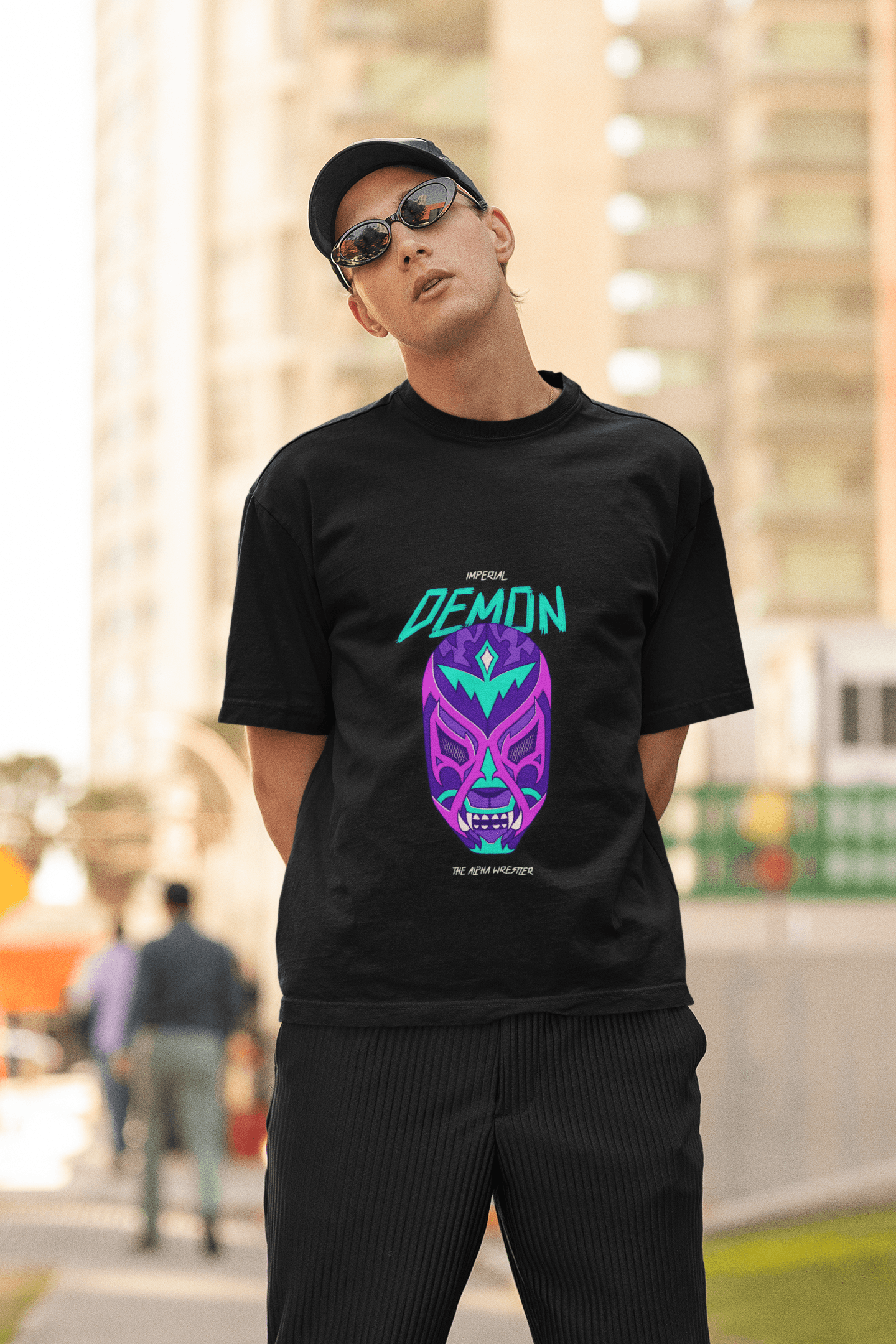 Demon Men's Oversized T-shirt - Lyssian