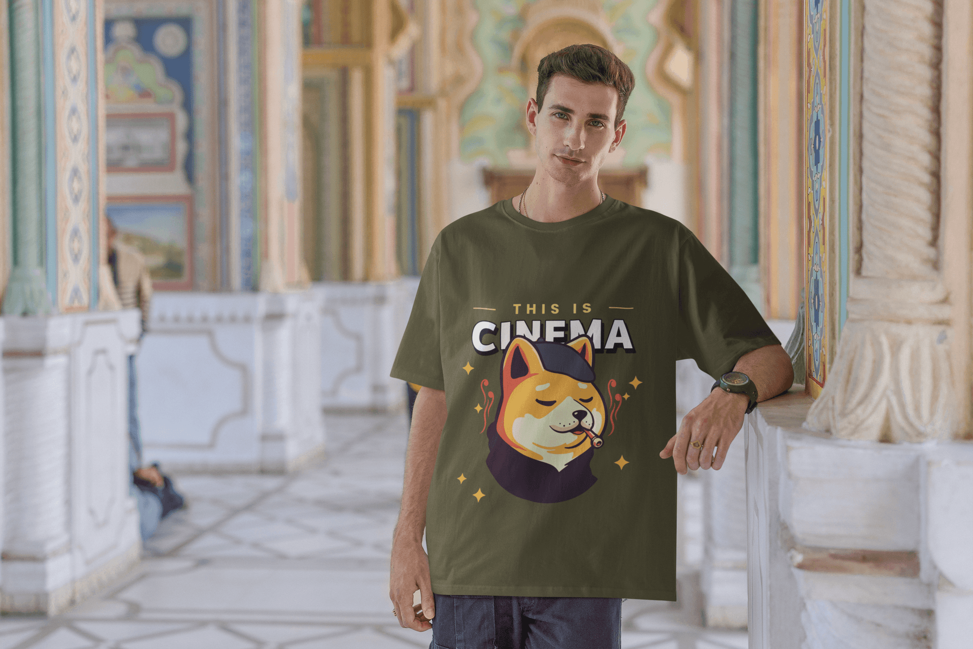 Cinema Men's Oversized T-shirt - Lyssian