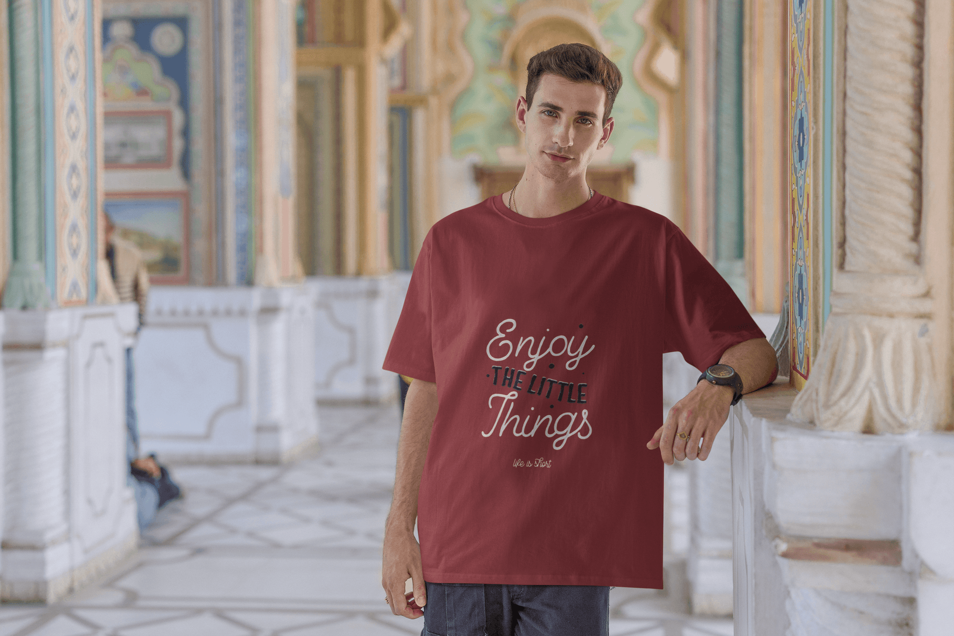 Enjoy Things Men's Oversized T-shirt - Lyssian