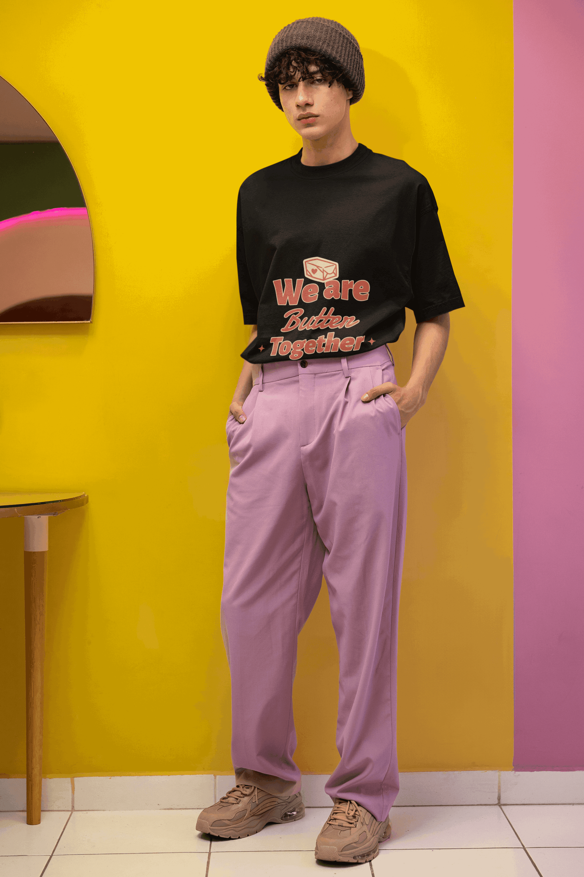 Butter Together Men's Oversized T-shirt - Lyssian