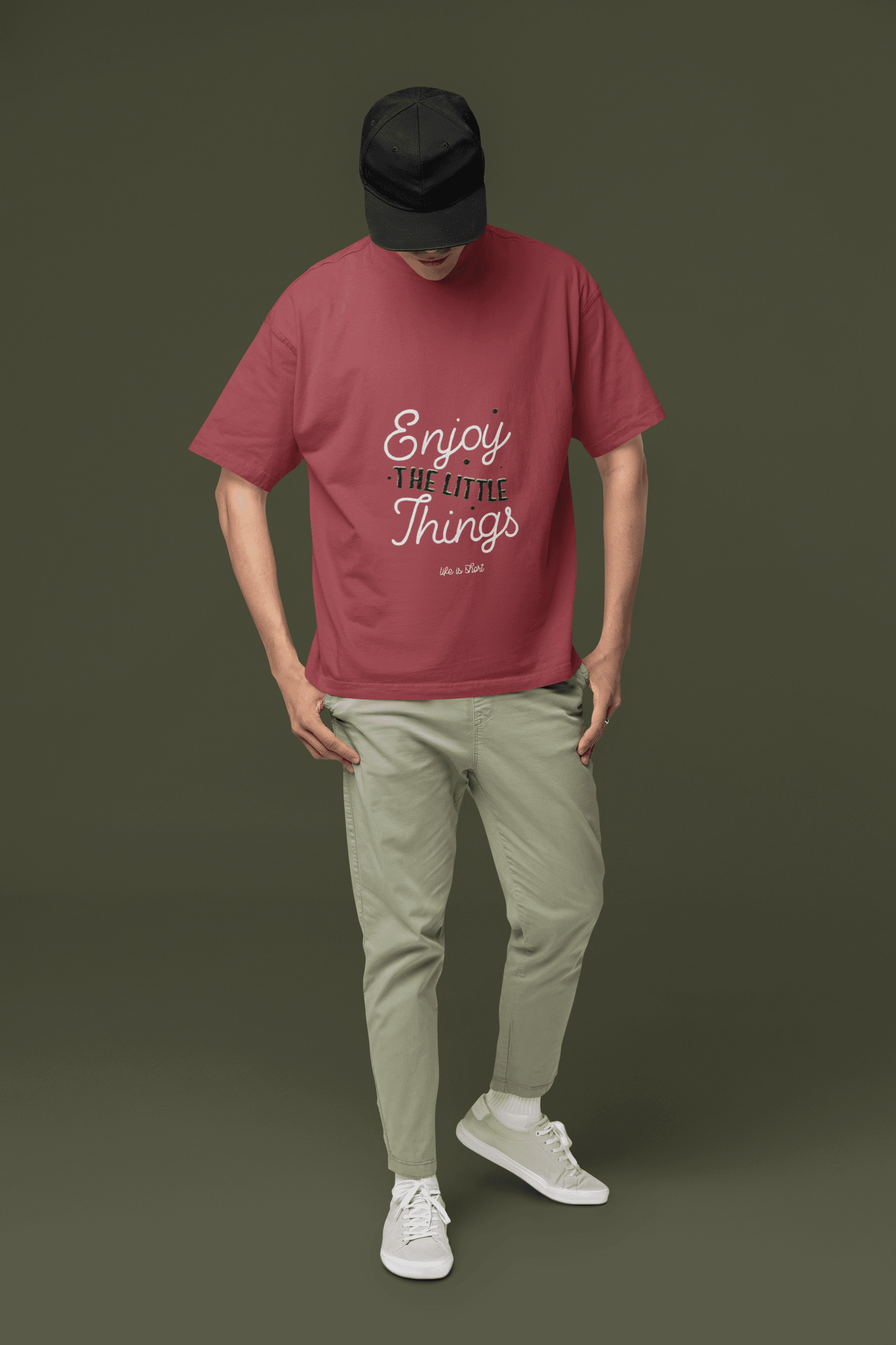 Enjoy Things Men's Oversized T-shirt - Lyssian