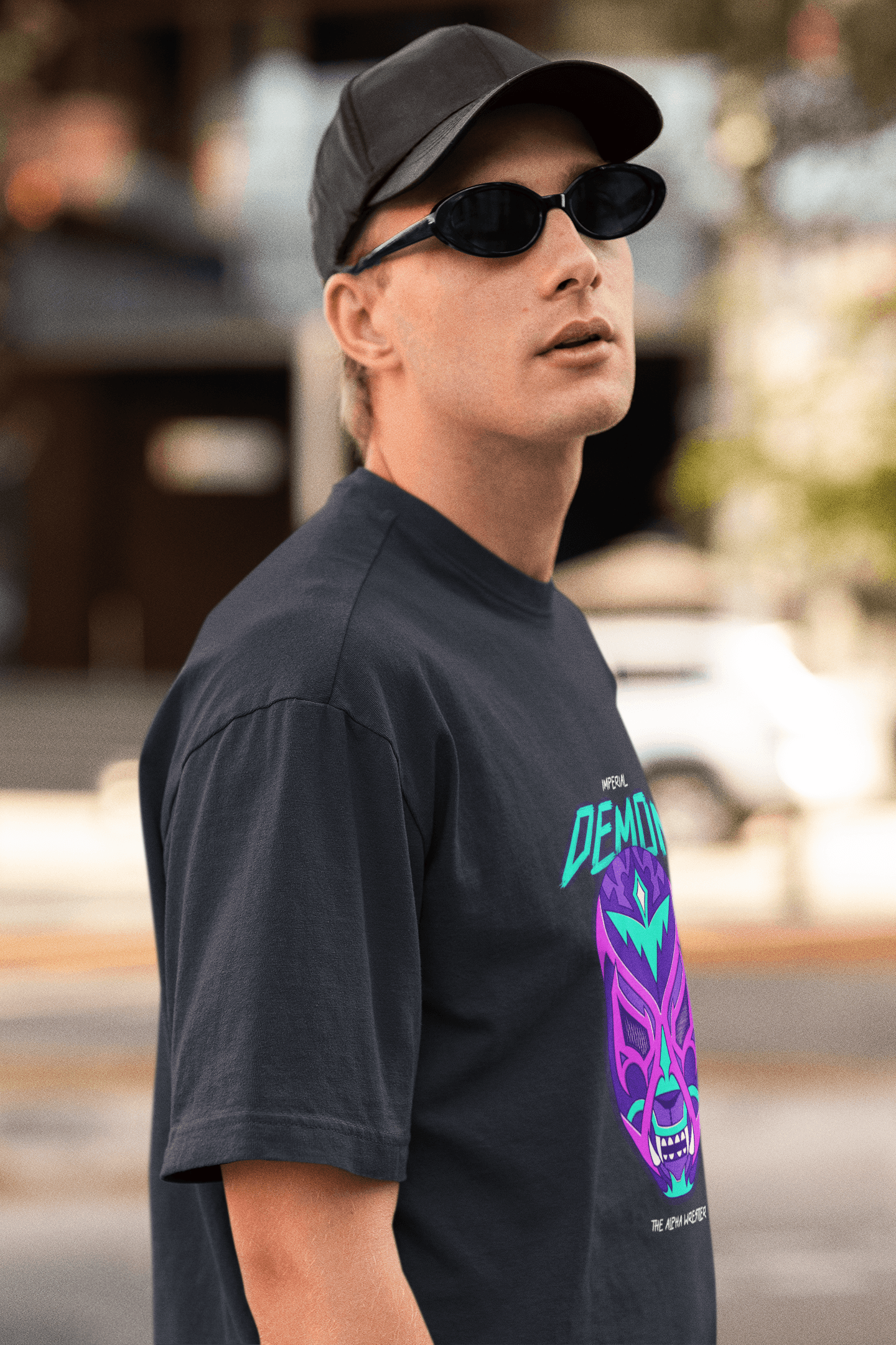 Demon Men's Oversized T-shirt - Lyssian