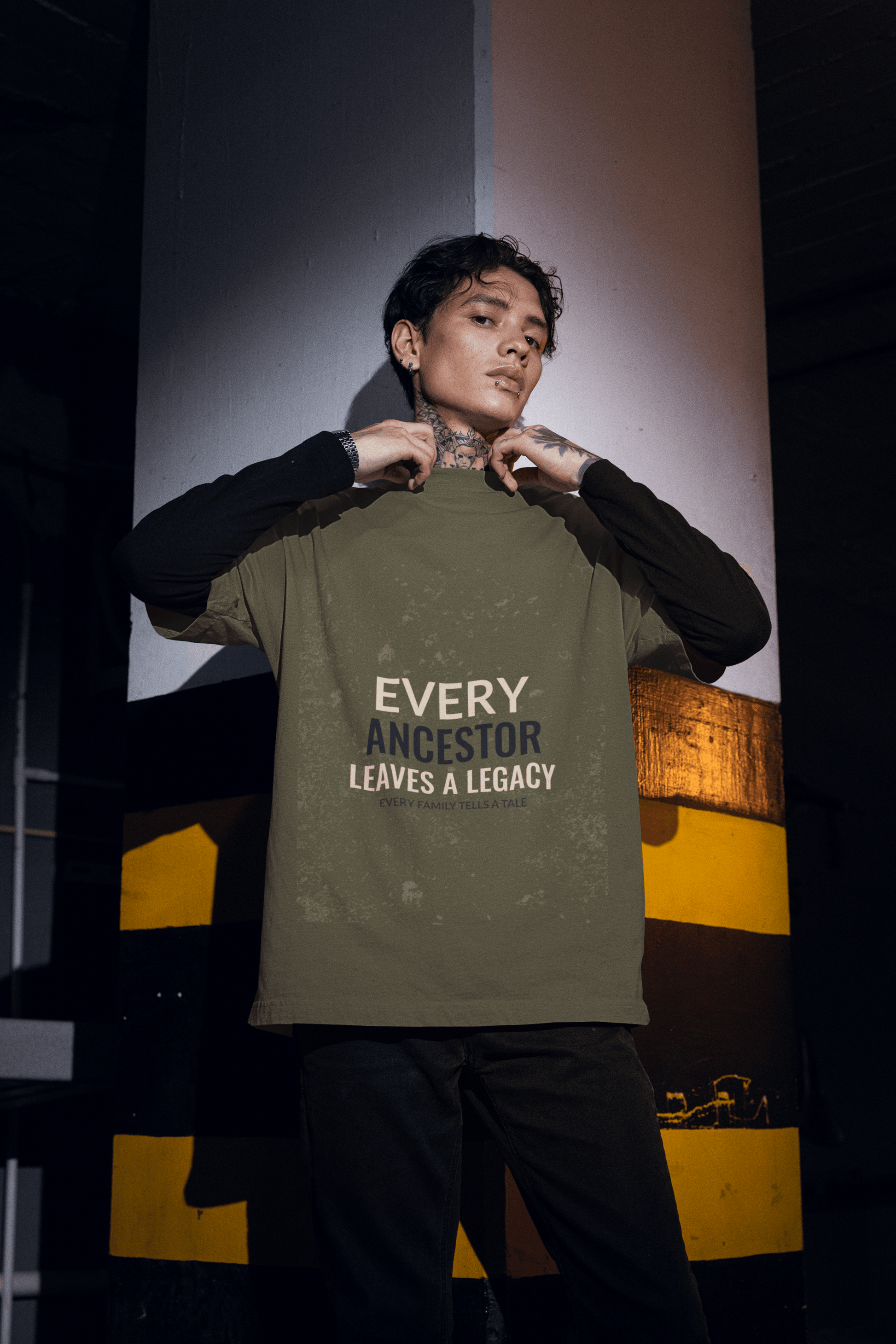 Ancestor Men's Oversized T-shirt - Lyssian