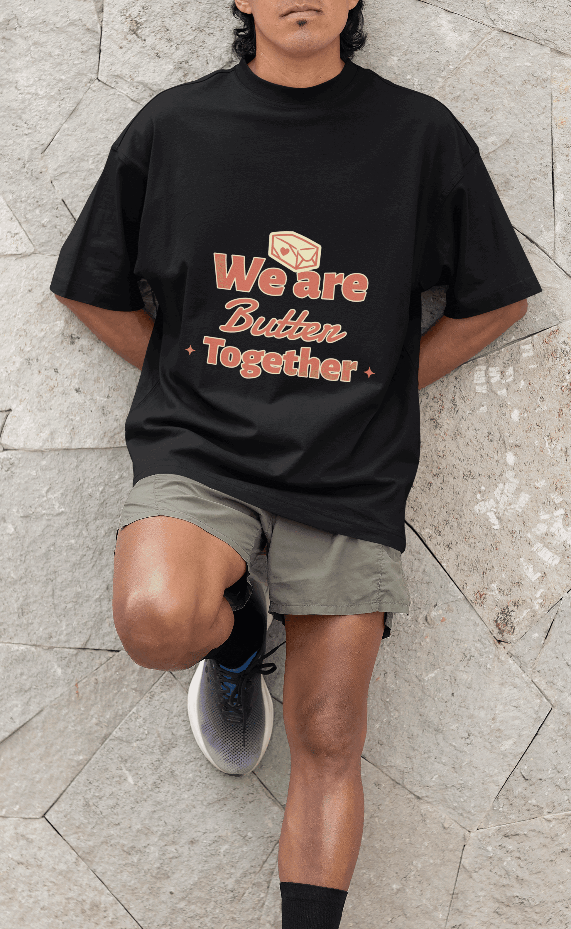 Butter Together Men's Oversized T-shirt - Lyssian