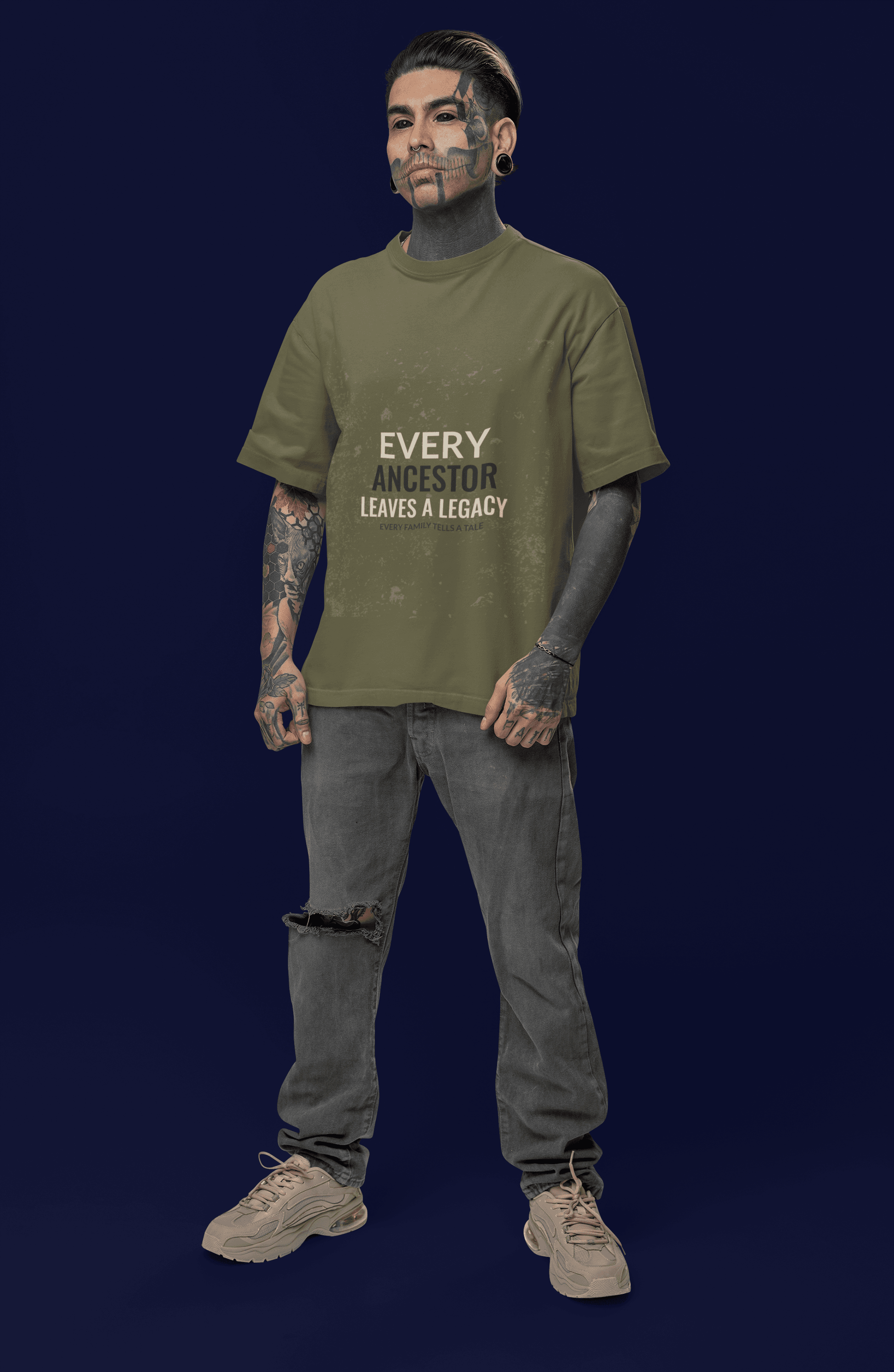 Ancestor Men's Oversized T-shirt - Lyssian