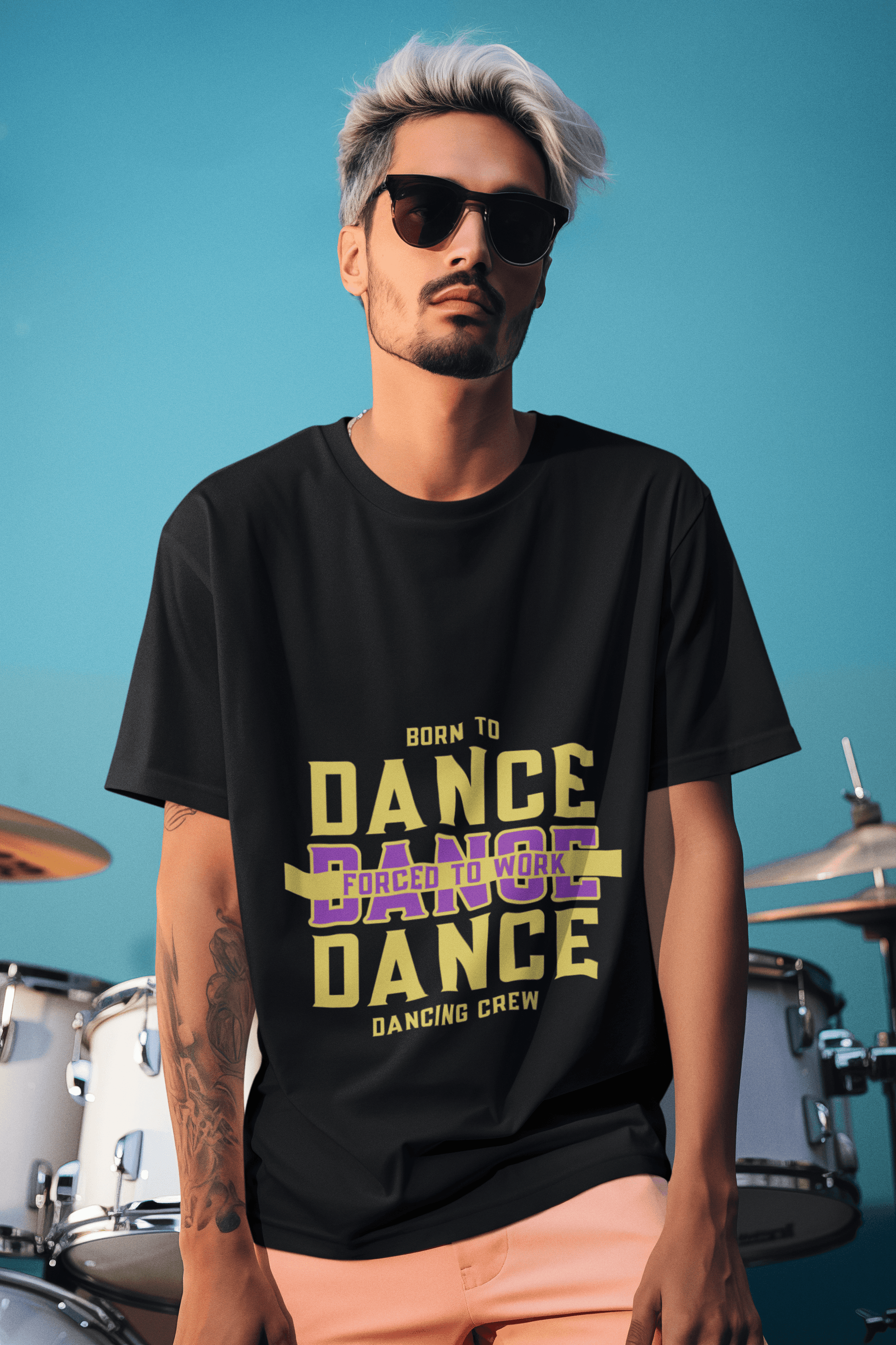 Dance Crew Men's Oversized T-shirt - Lyssian