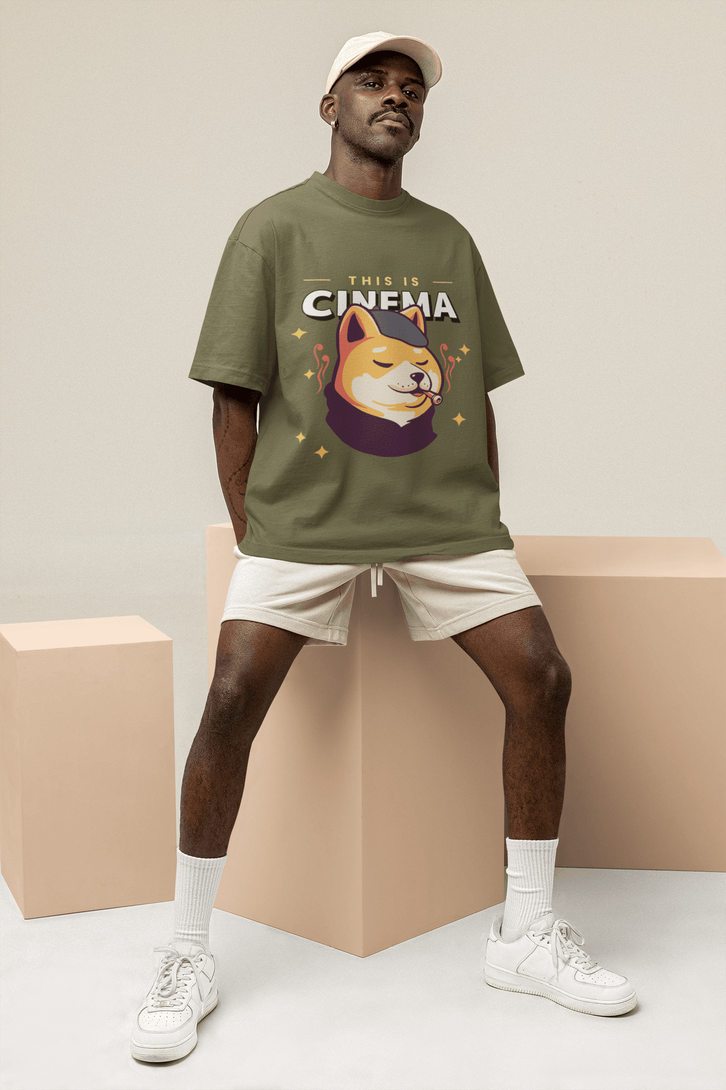Cinema Men's Oversized T-shirt - Lyssian