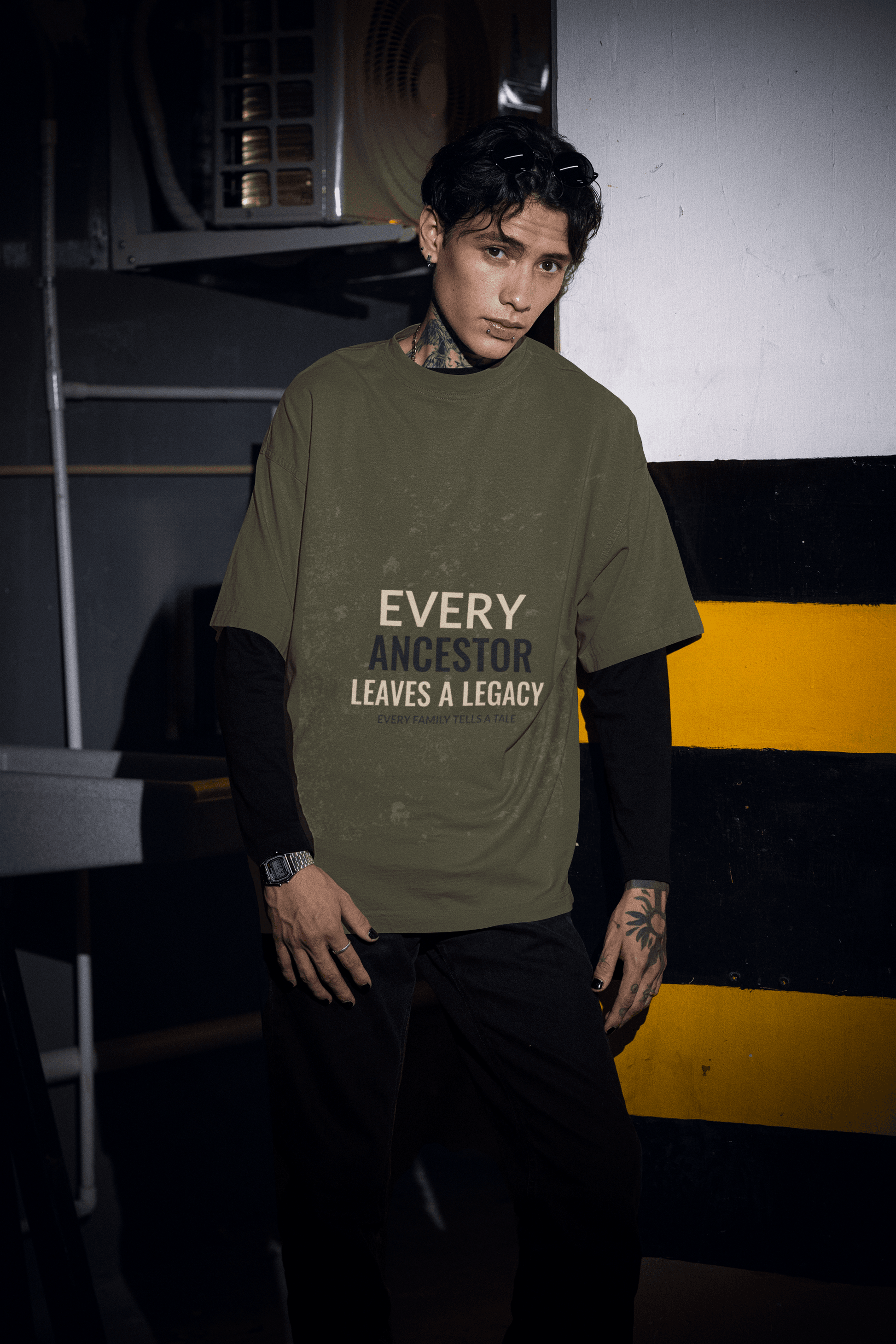 Ancestor Men's Oversized T-shirt - Lyssian