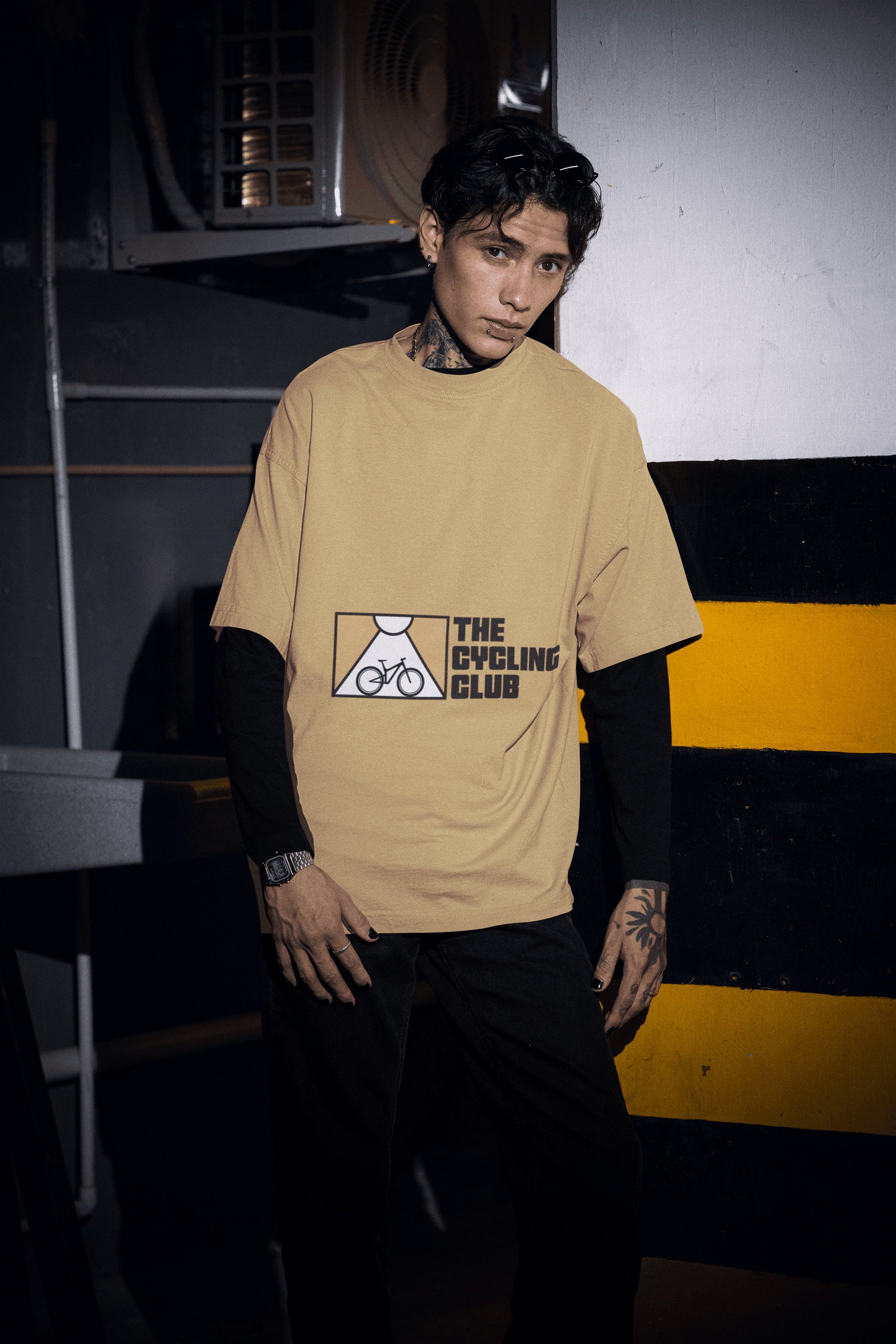 Cycling Club Men's Oversized T-shirt - Lyssian