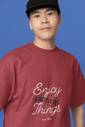 Enjoy Things Men's Oversized T-shirt - Lyssian