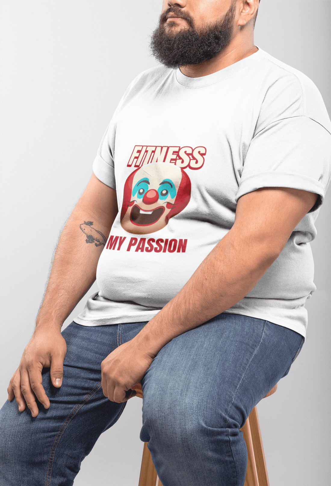 Passion Fitness Men's Plus Size T-shirt - Lyssian