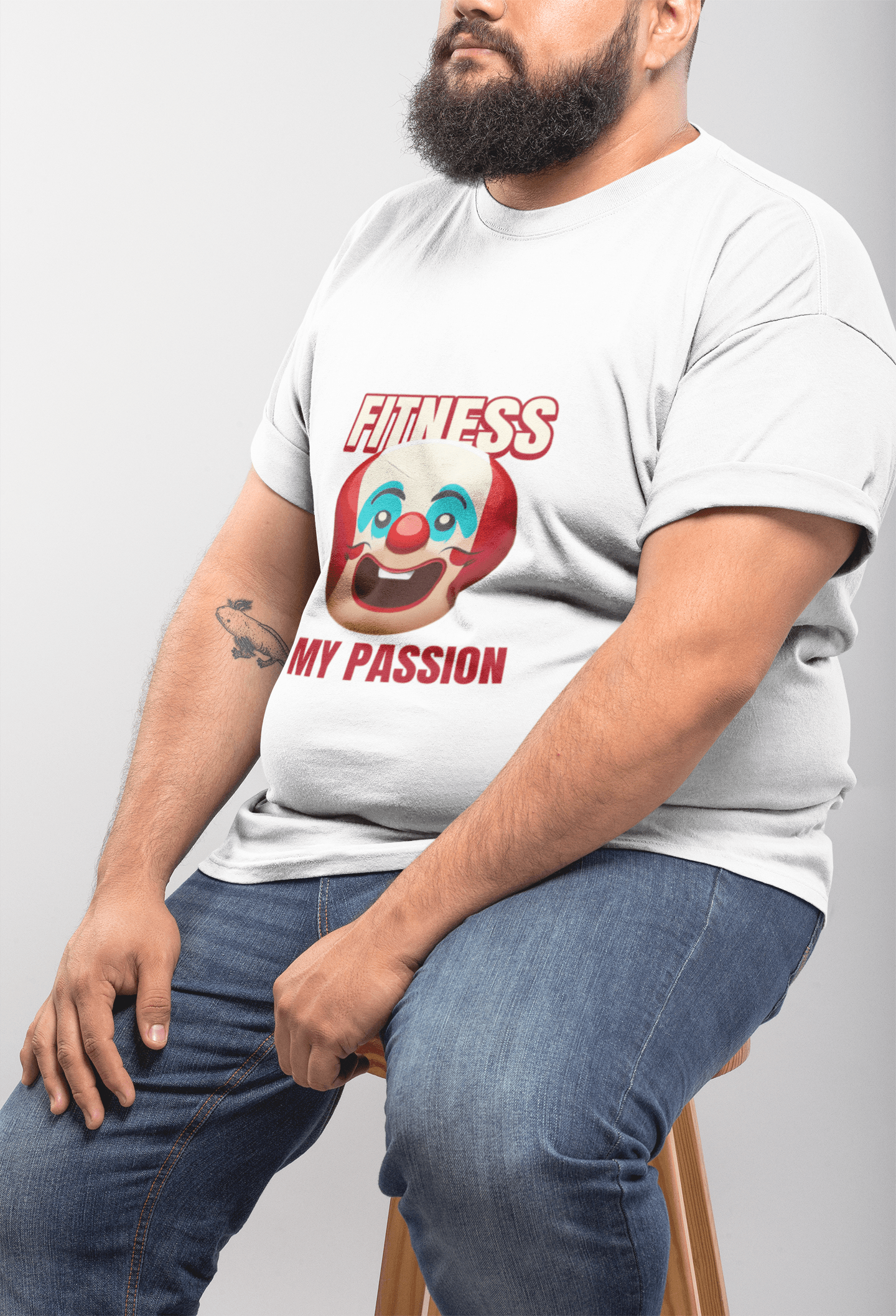 Passion Fitness Men's Plus Size T-shirt - Lyssian