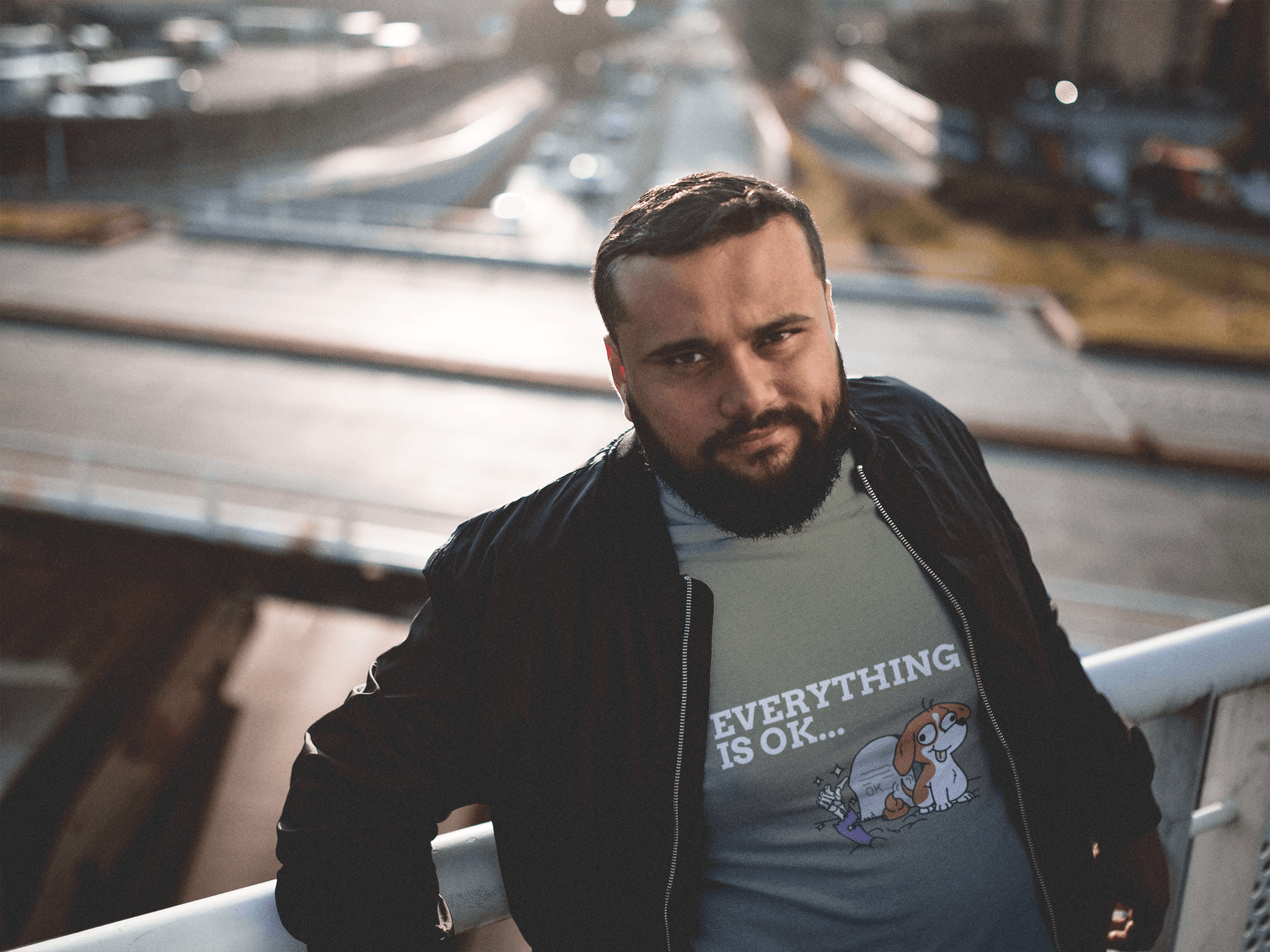 All Okay Men's Plus Size T-shirt - Lyssian