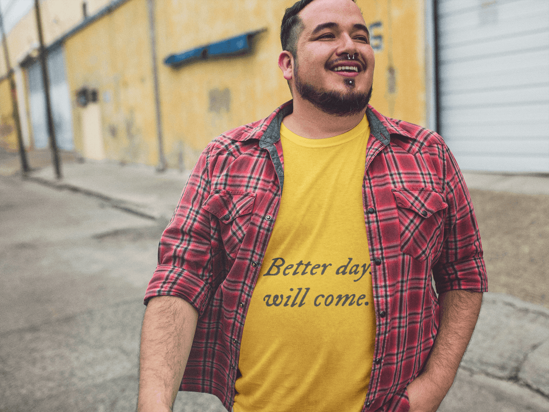 Better Days Men's Plus Size T-shirt - Lyssian