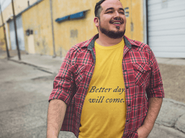 Better Days Men's Plus Size T-shirt - Lyssian