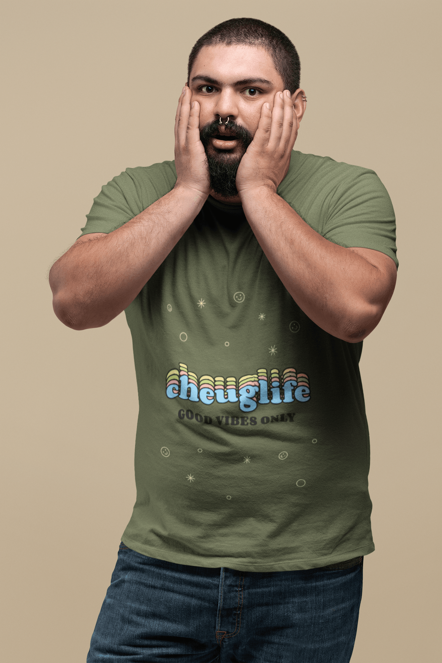 Cheug Men's Plus Size T-shirt - Lyssian