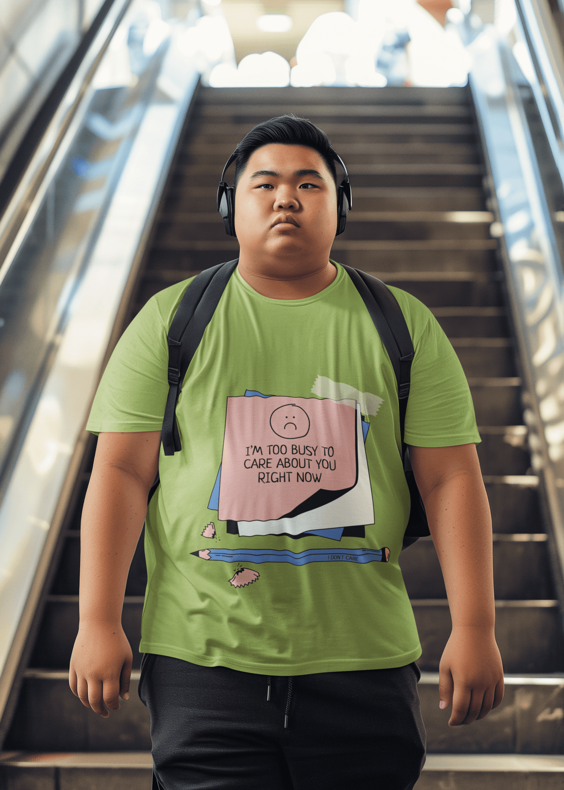 Busy Men's Plus Size T-shirt - Lyssian
